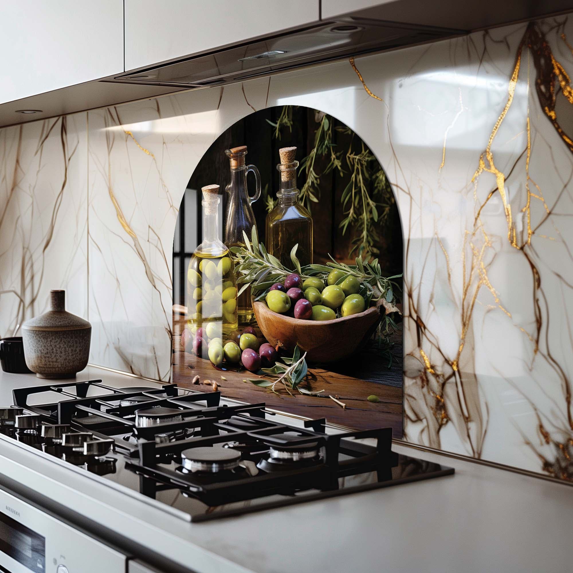 Artronauts Glass Print Olive Oil III - Glass Splashback