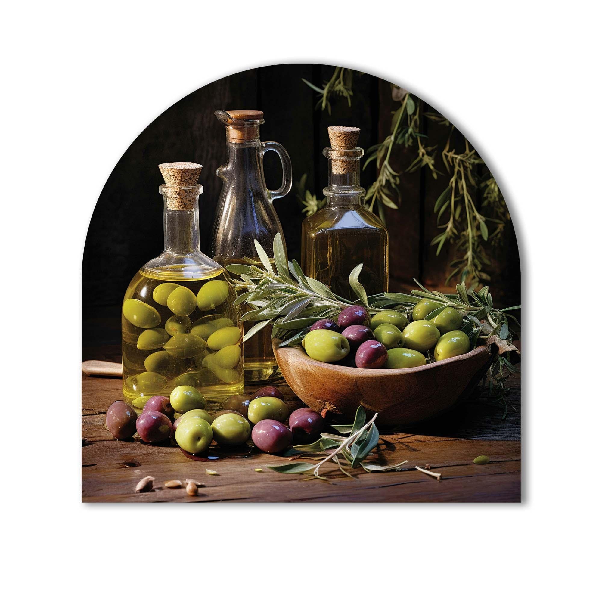 Artronauts Glass Print Olive Oil III - Glass Splashback