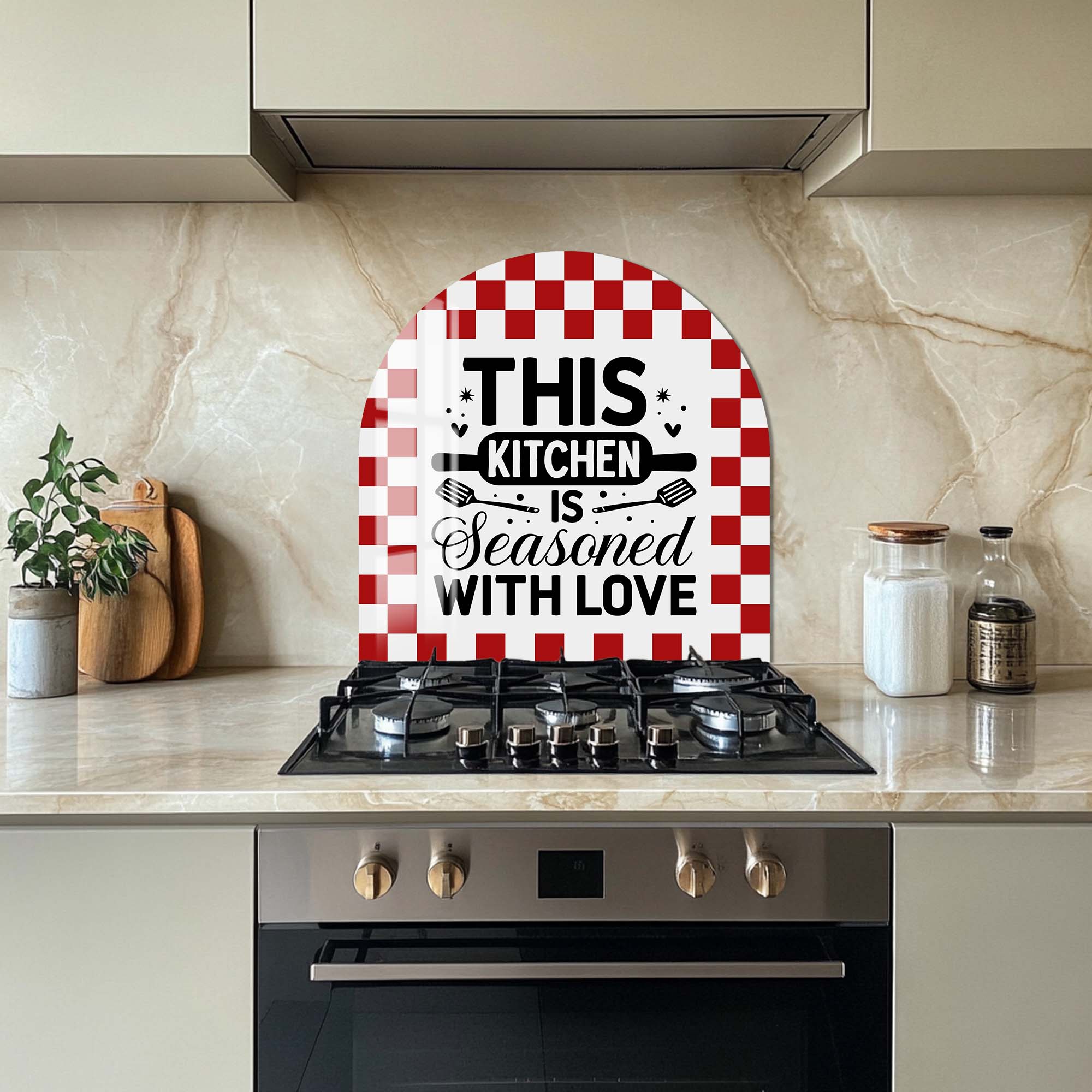 Artronauts Glass Print Seasoned with Love - Glass Splashback