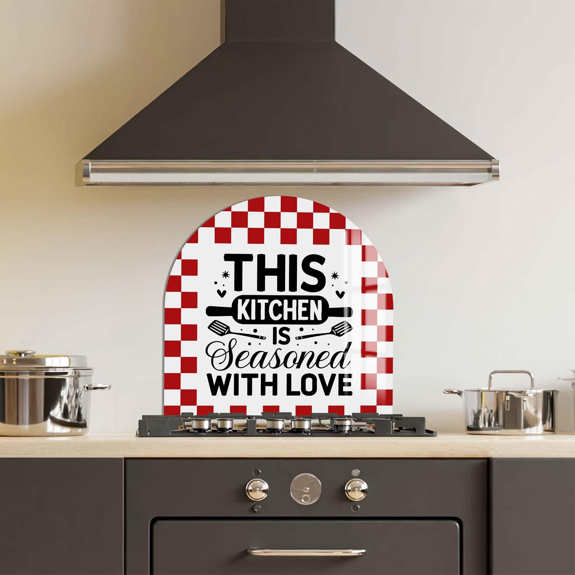 Artronauts Glass Print Seasoned with Love - Glass Splashback