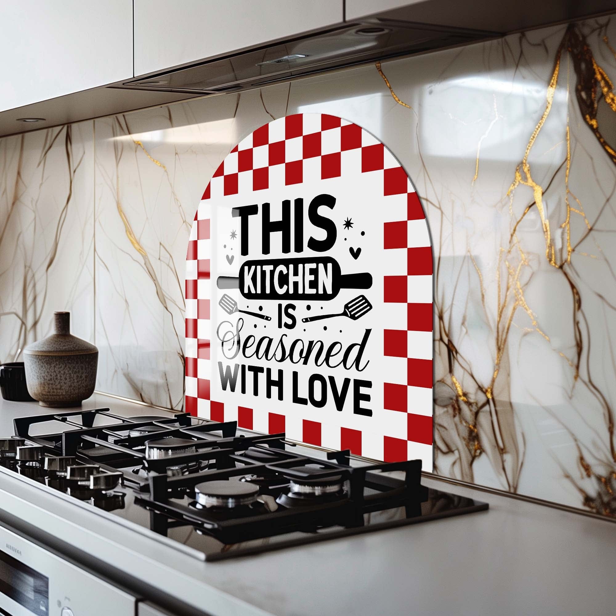 Artronauts Glass Print Seasoned with Love - Glass Splashback