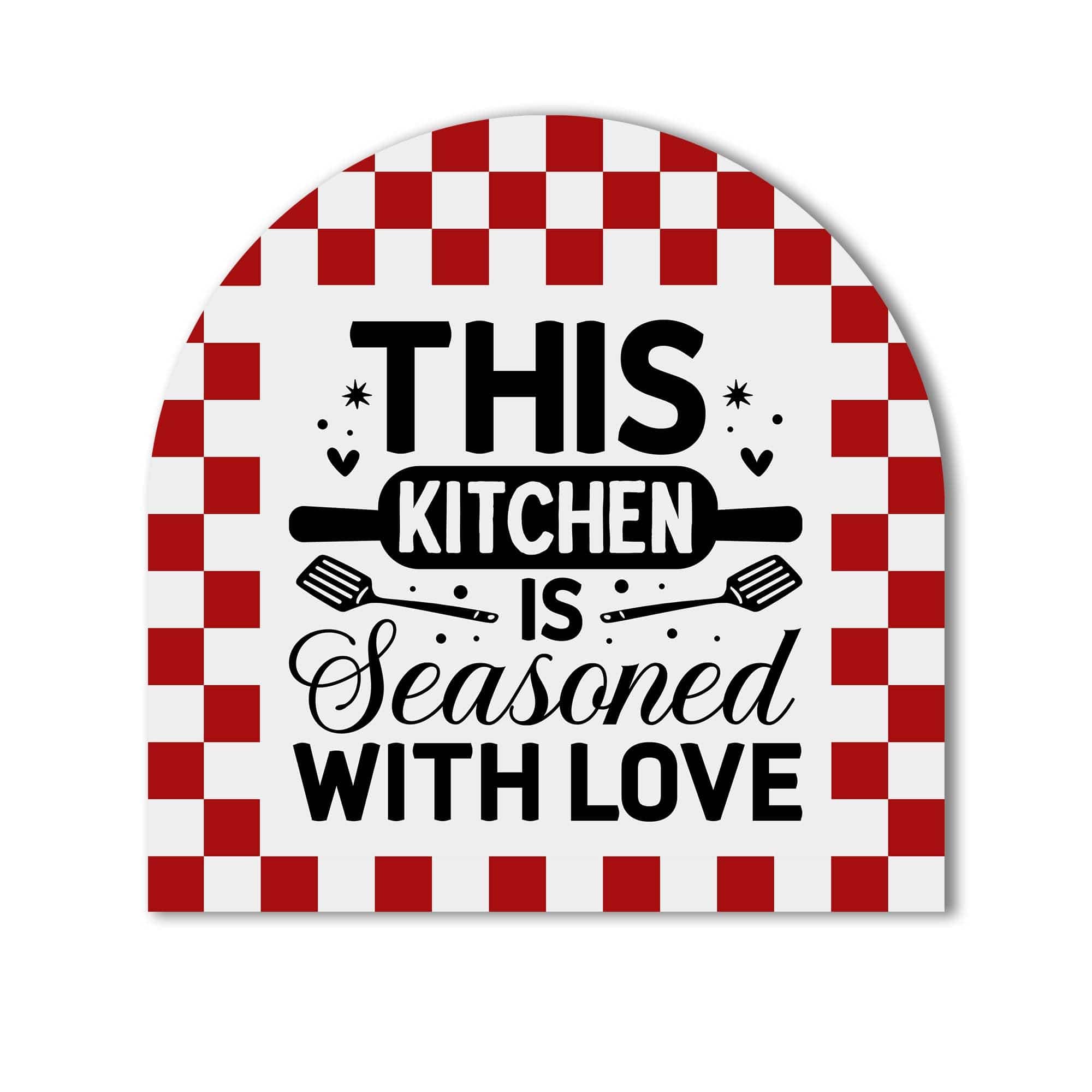 Artronauts Glass Print Seasoned with Love - Glass Splashback