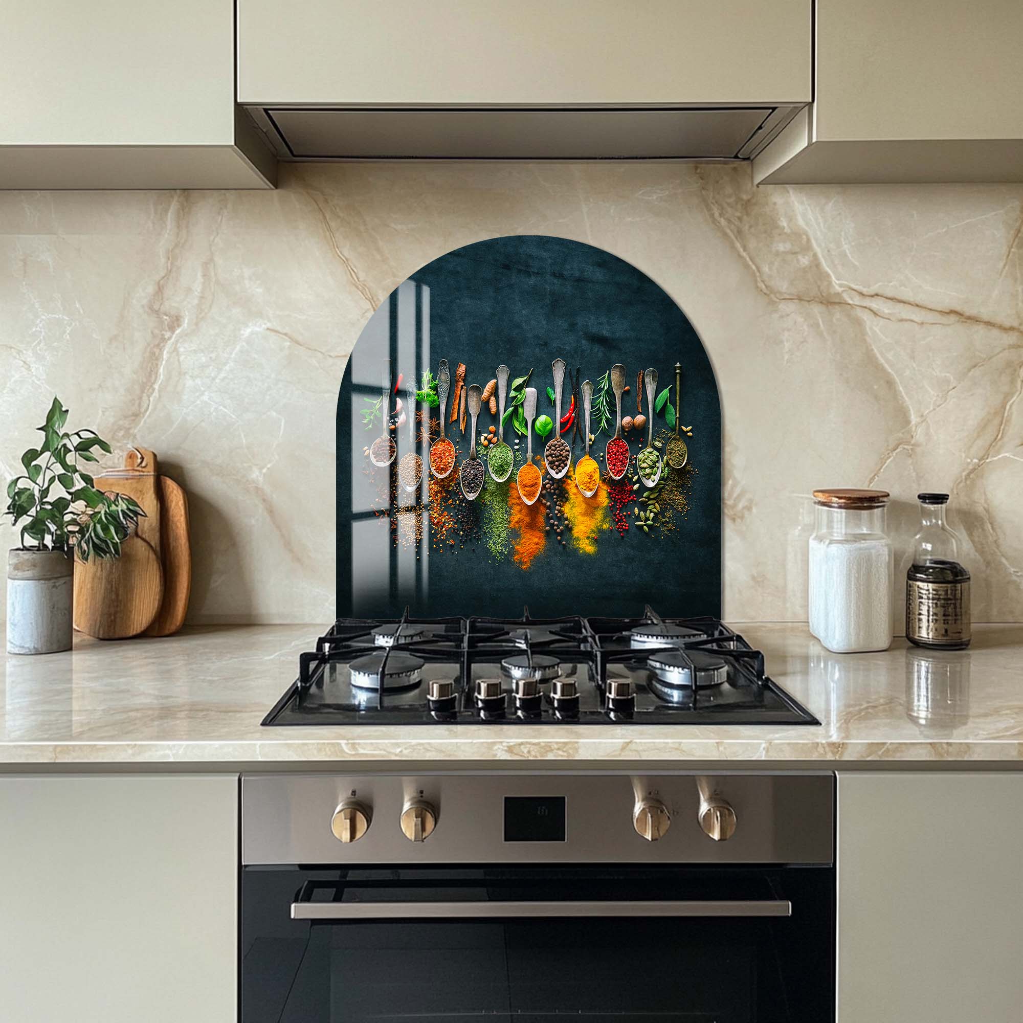 Artronauts Glass Print The Spices - Glass Splashback