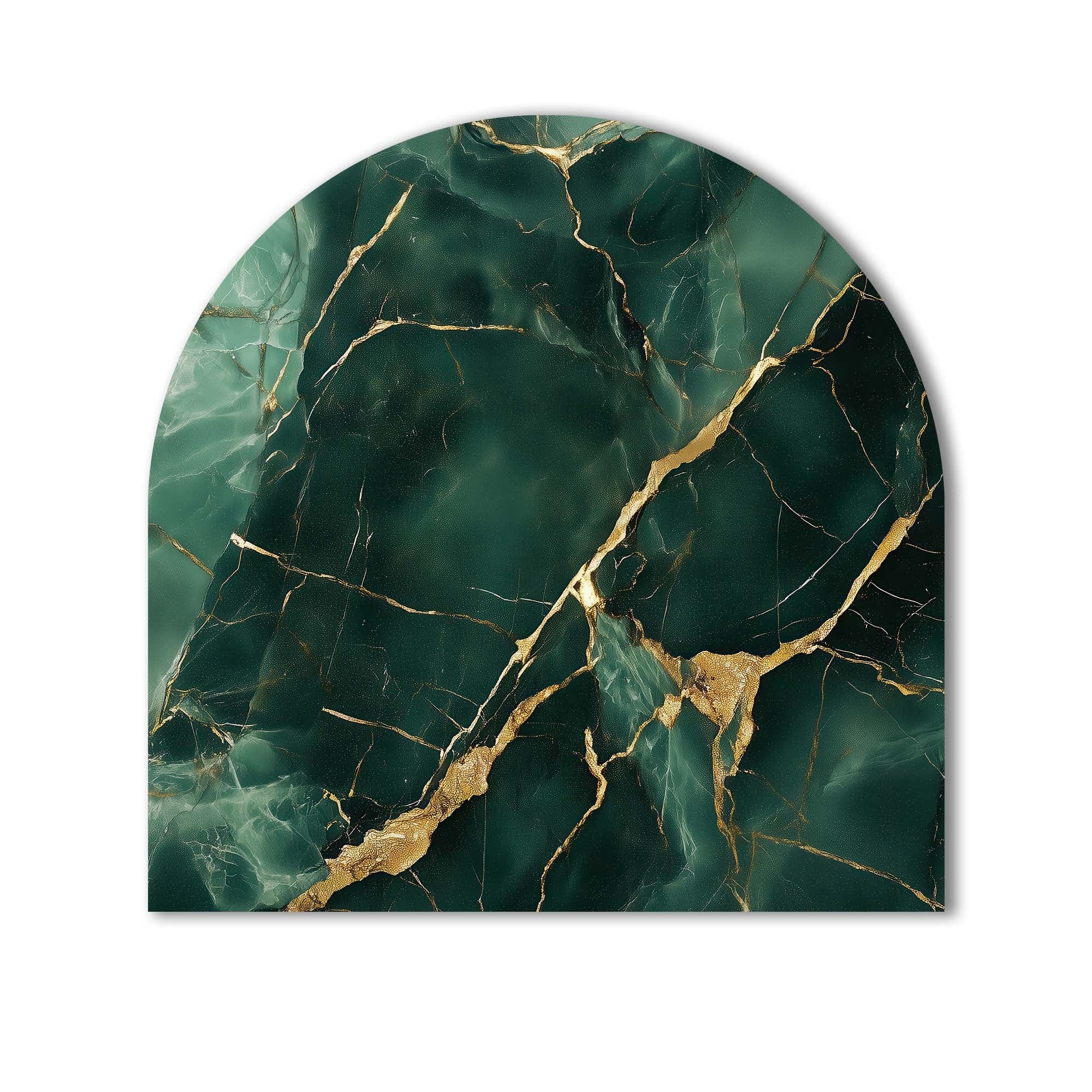 Artronauts Glass Print Green Marble - Glass Splashback