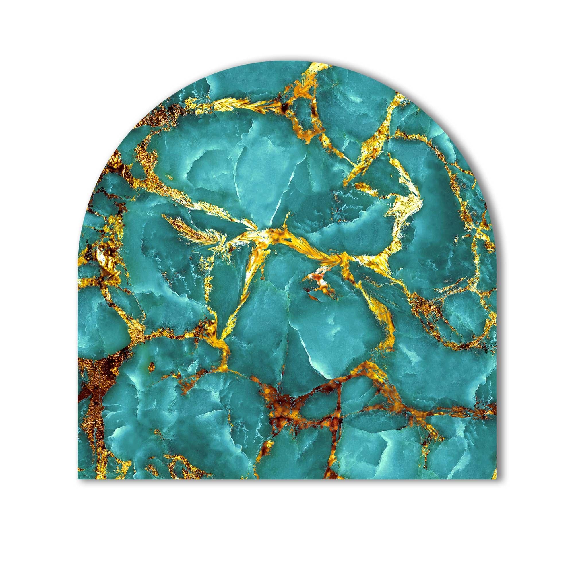 Artronauts Glass Print Sea Green Marble - Glass Splashback