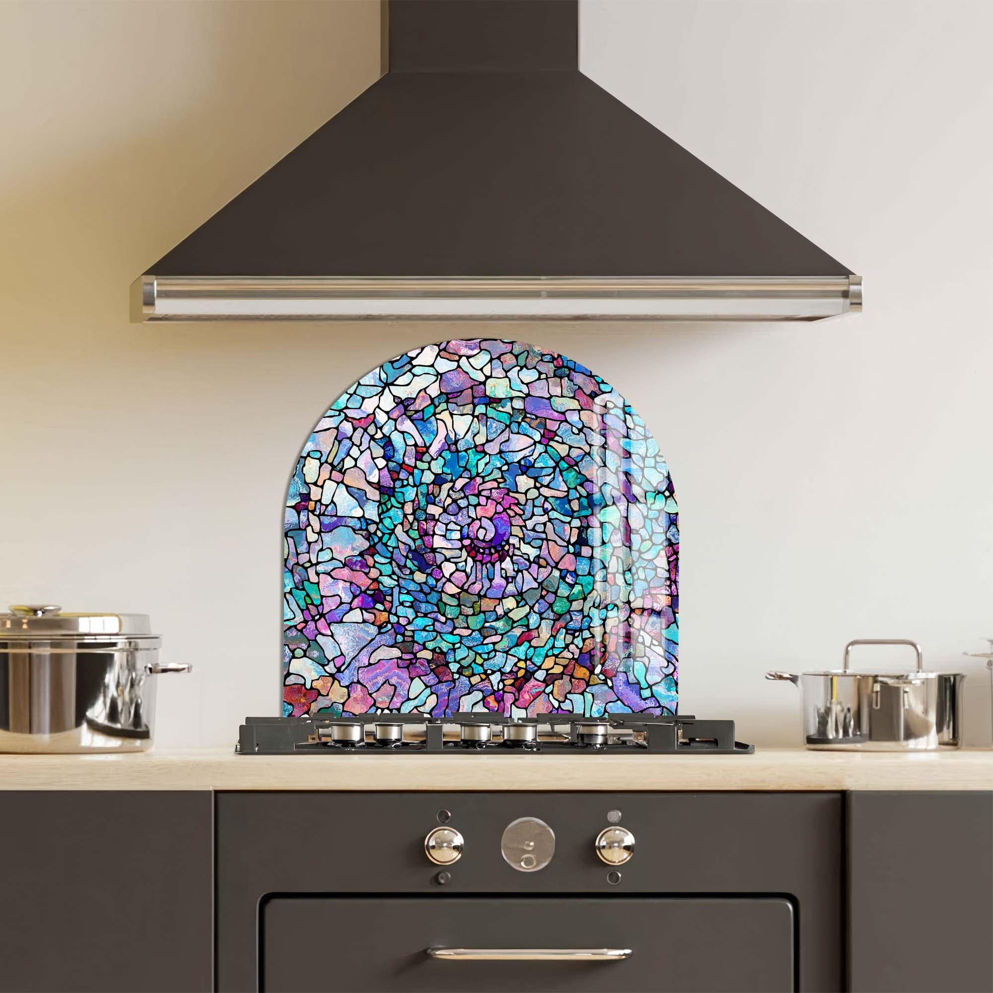 Artronauts Glass Print Ocean Mosaic - Glass Splashback
