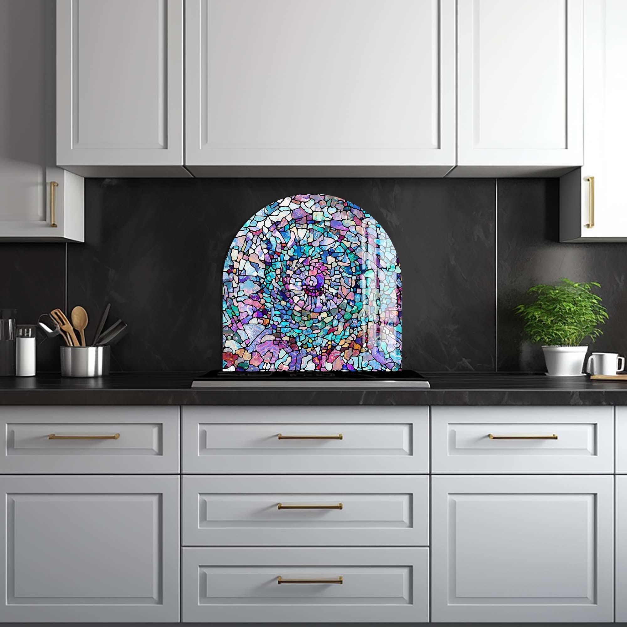 Artronauts Glass Print Ocean Mosaic - Glass Splashback