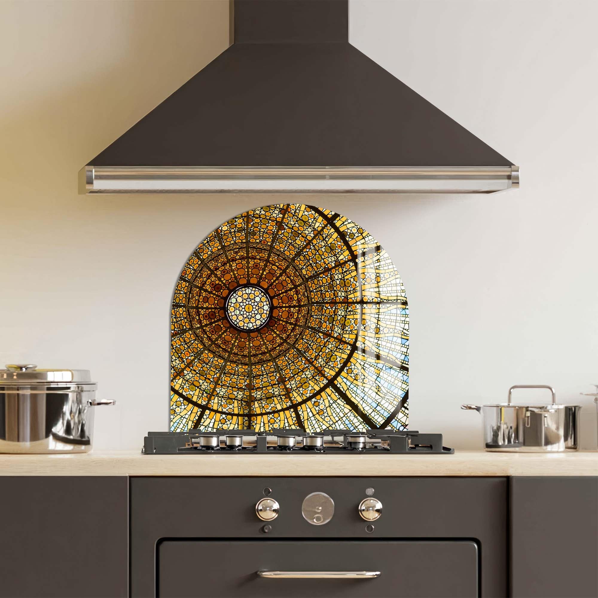 Artronauts Glass Print Golden Dome - Glass Splashback