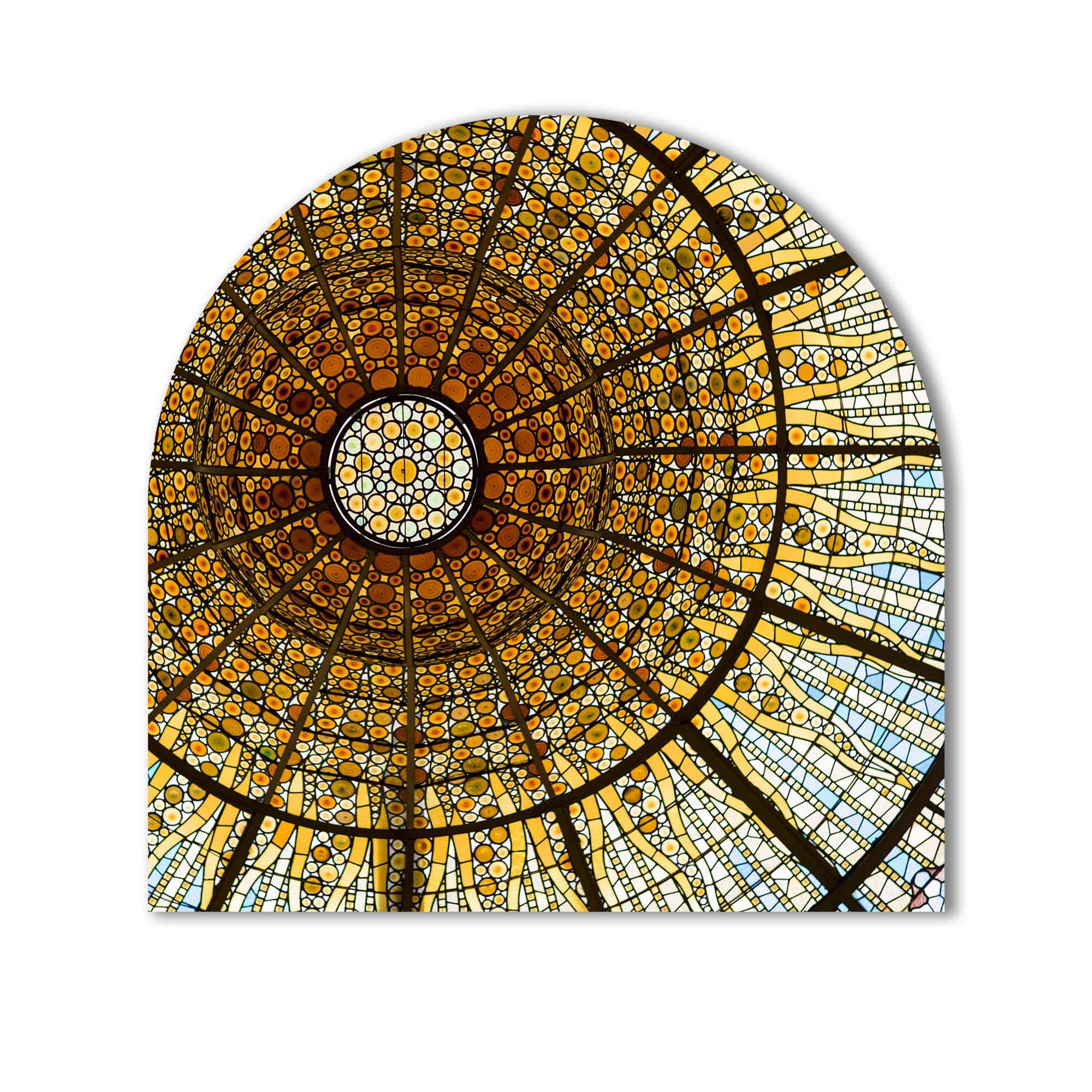 Artronauts Glass Print Golden Dome - Glass Splashback