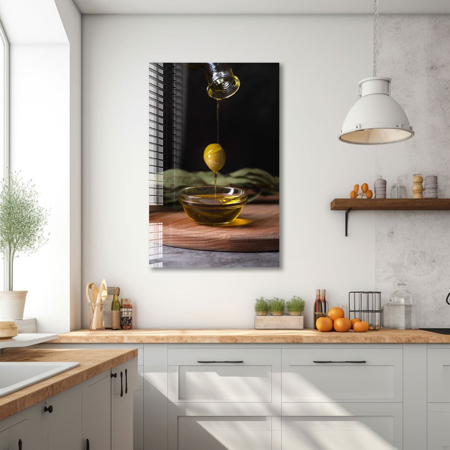 Artronauts Glass Print Olive & Olive Oil