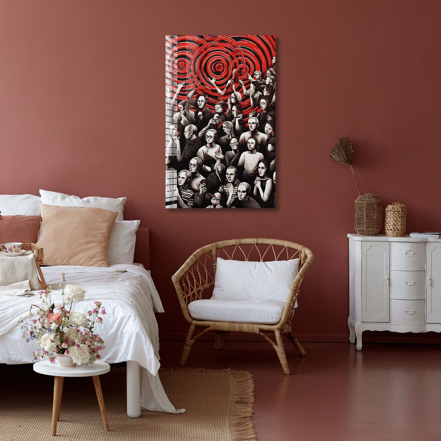 Artronauts Glass Print Hypnotize