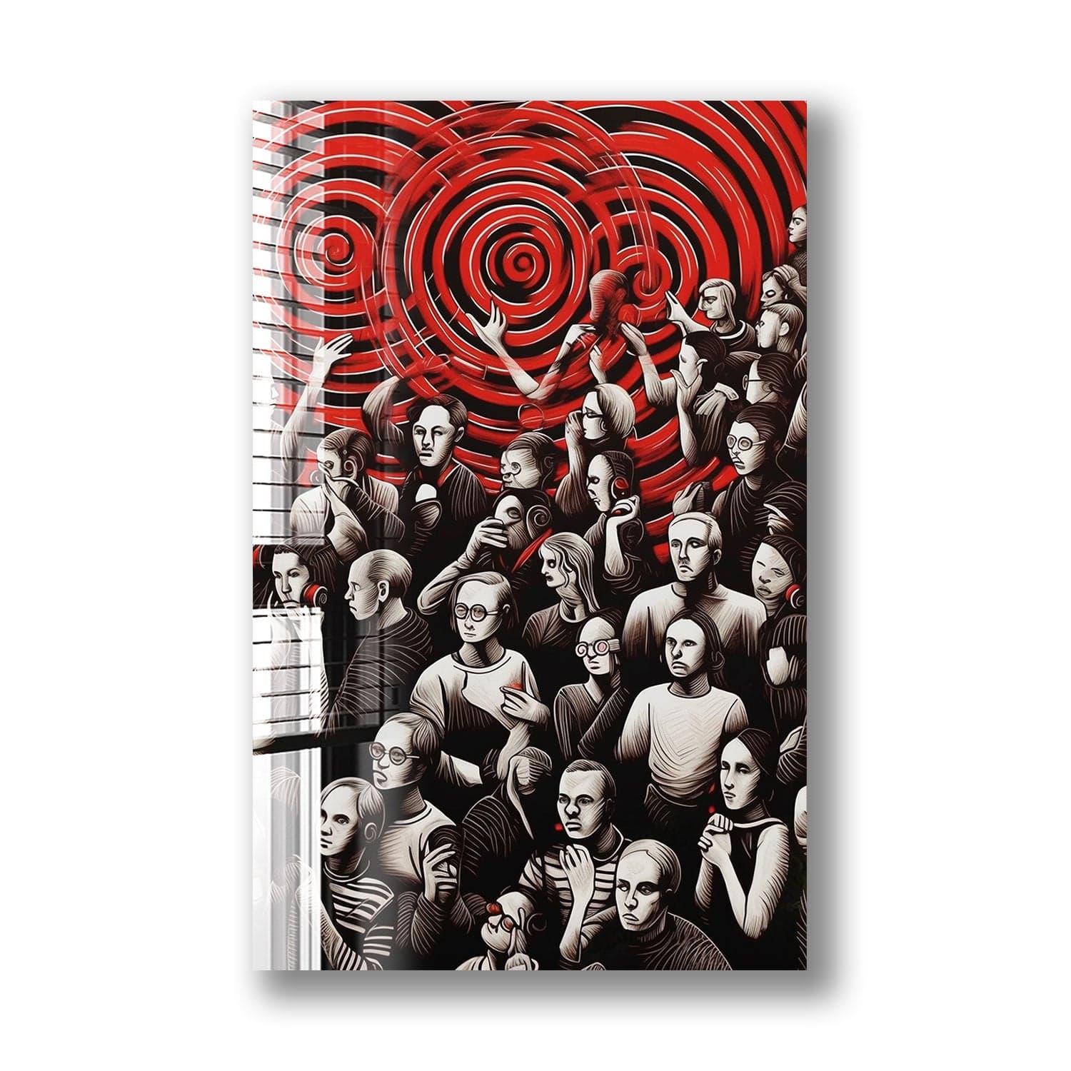 Artronauts Glass Print Hypnotize