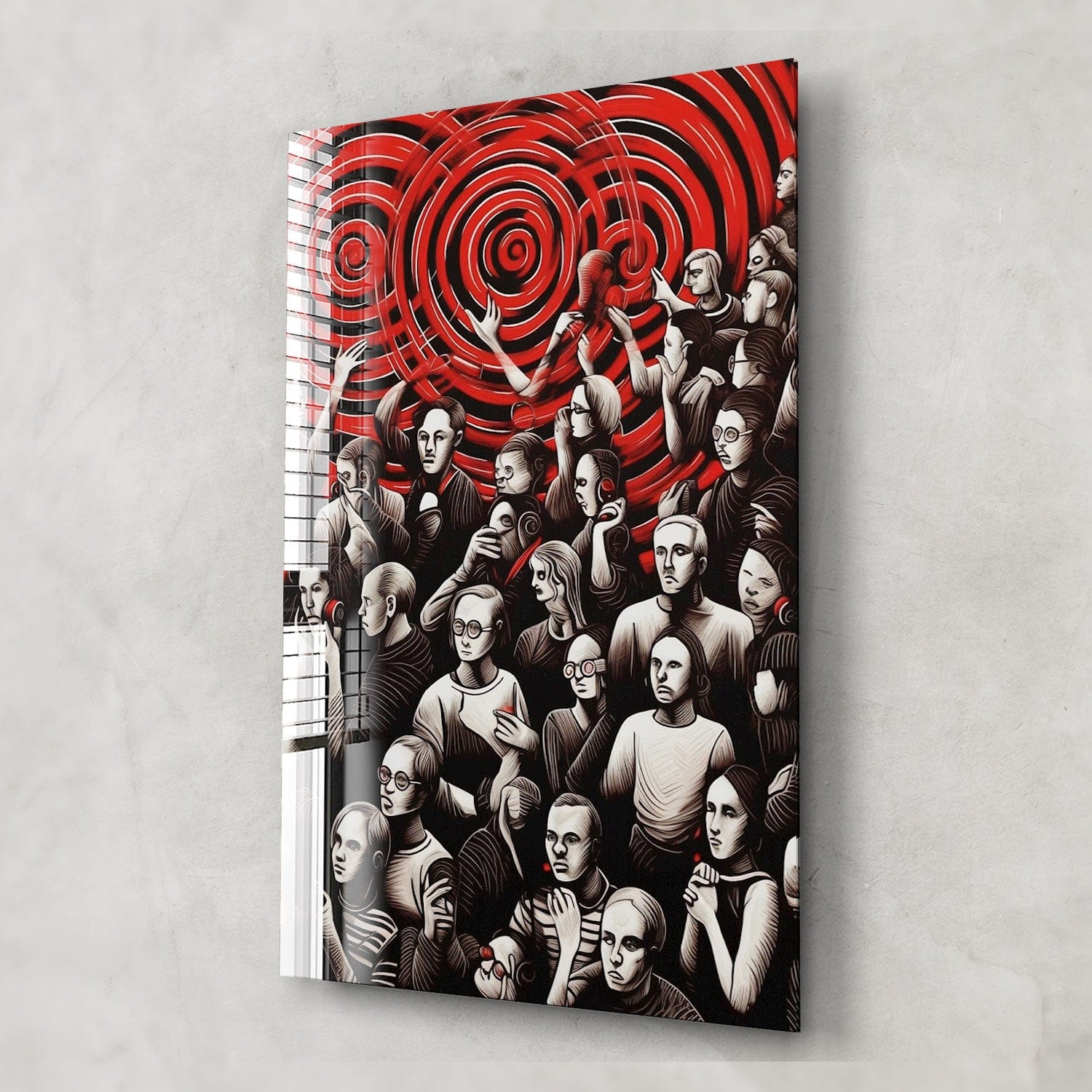 Artronauts Glass Print Hypnotize