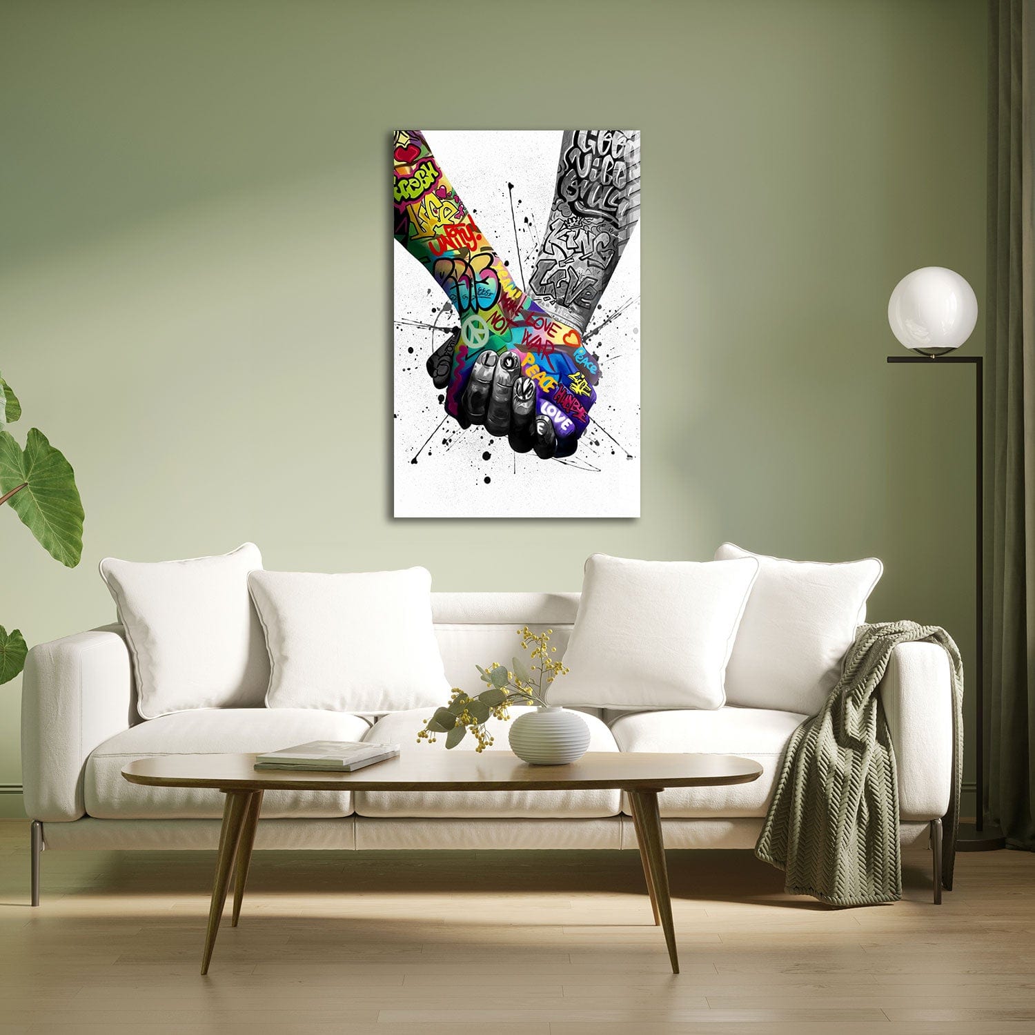 Artronauts Art Glass Print World Unity - Peace