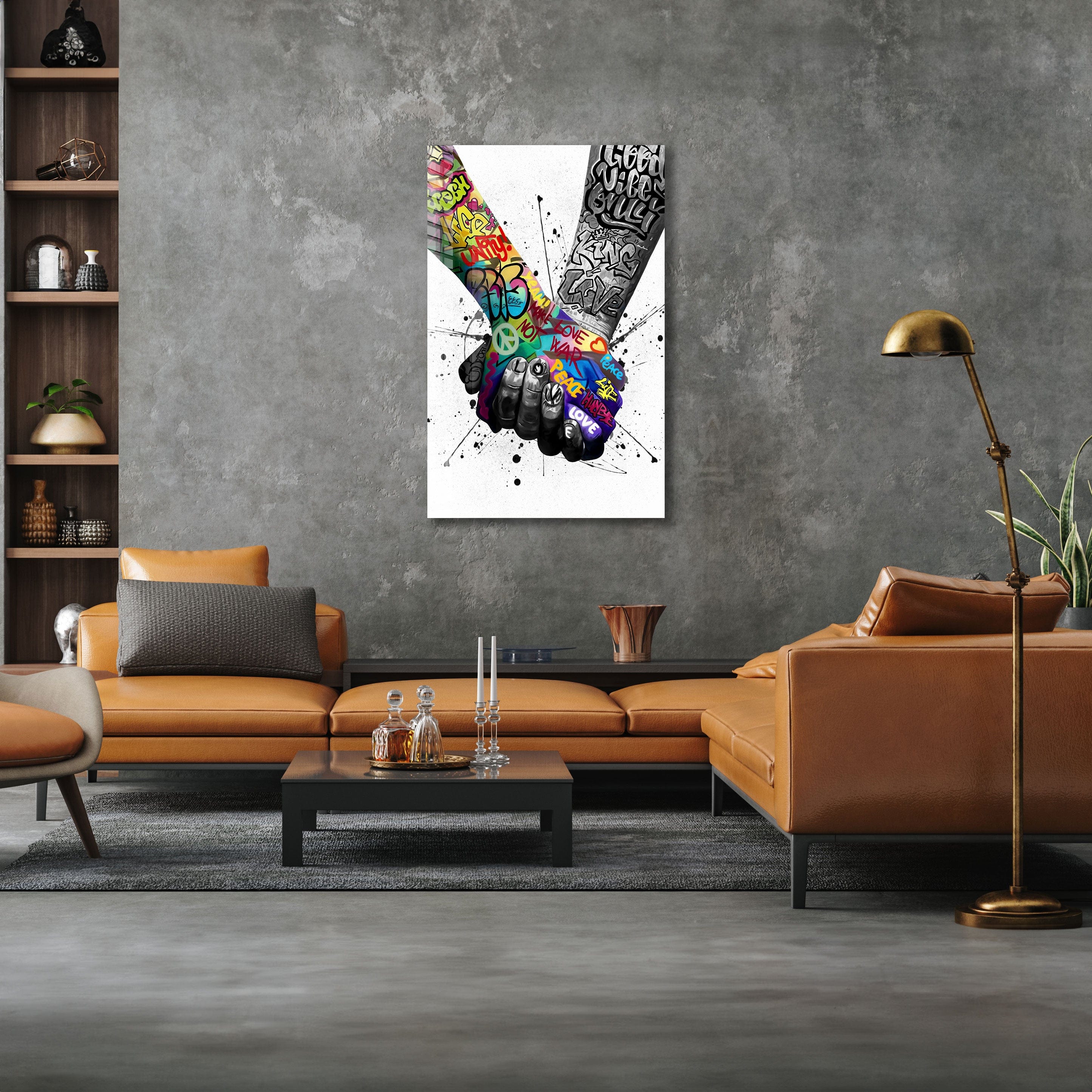 Artronauts Art Glass Print World Unity - Peace