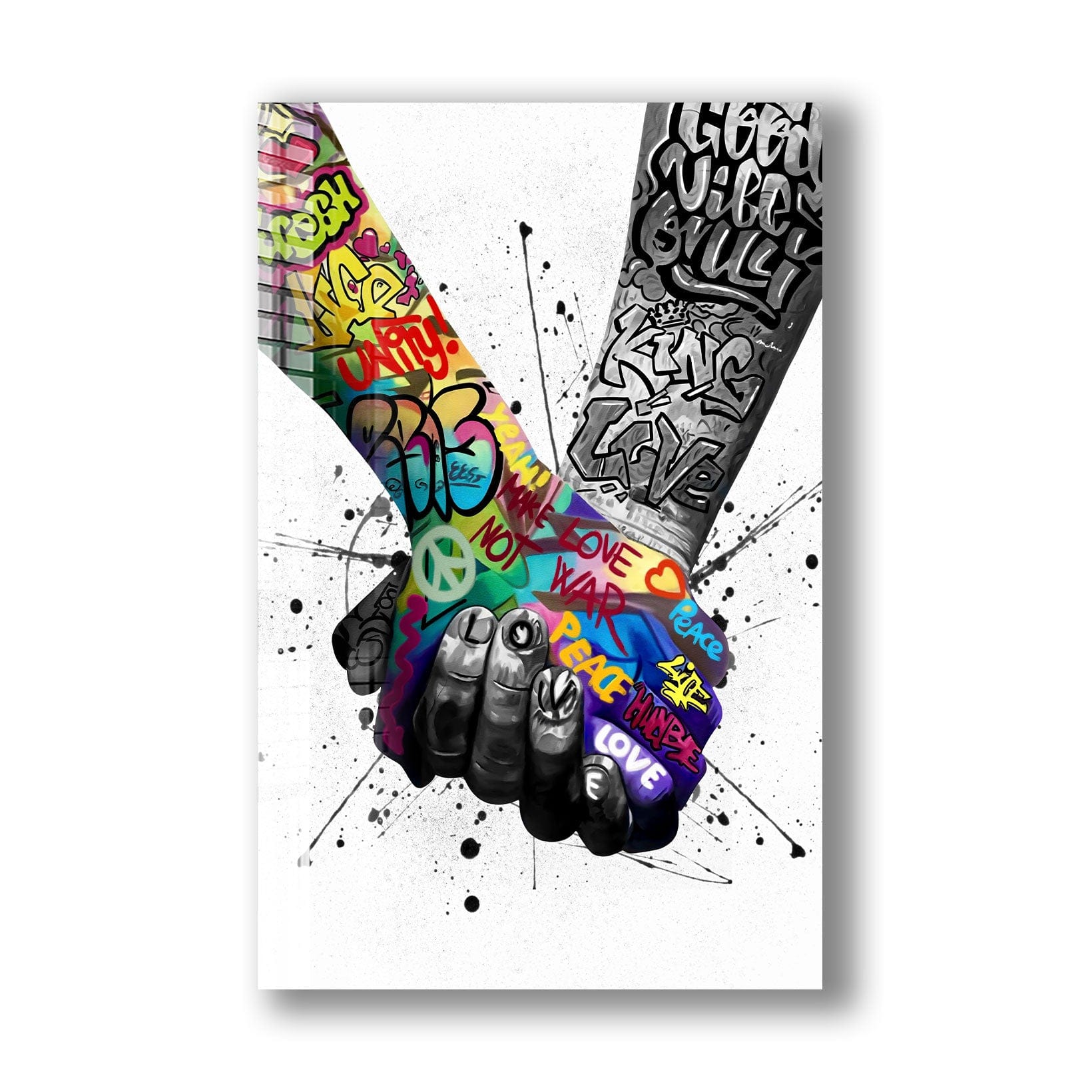 Artronauts Art Glass Print World Unity - Peace