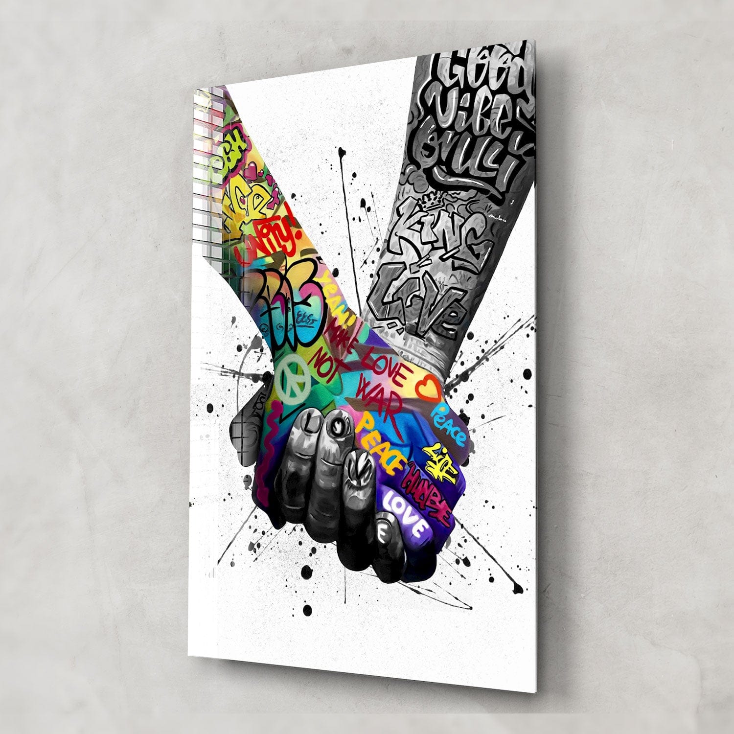 Artronauts Art Glass Print World Unity - Peace