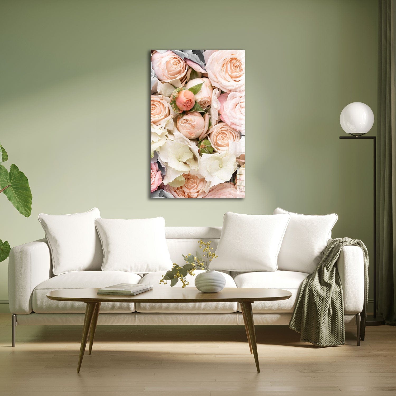 Artronauts Glass Print Roses Bouquet