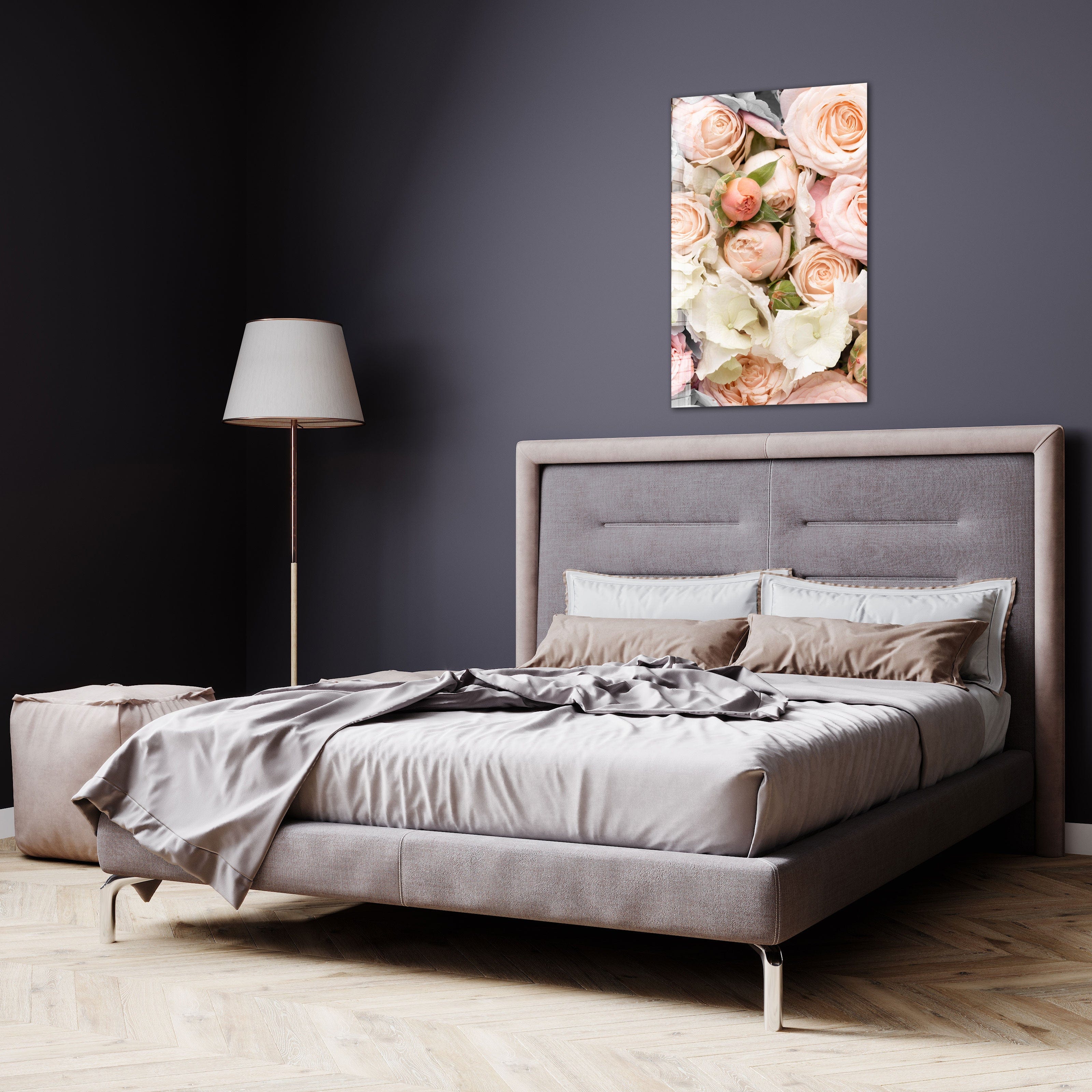 Artronauts Glass Print Roses Bouquet