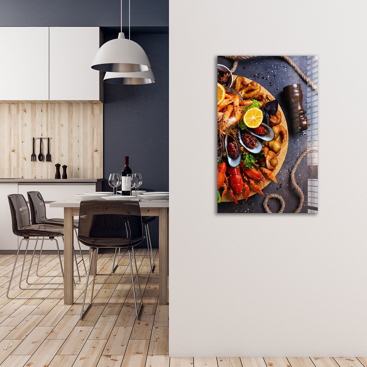 Artronauts Glass Print Sea Foods