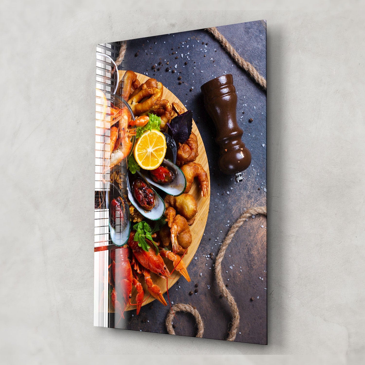 Artronauts Glass Print Sea Foods