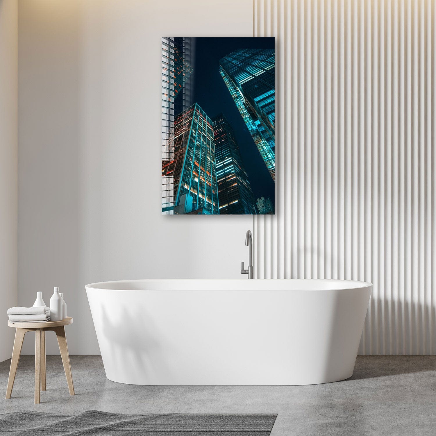 Artronauts Glass Print City Lights