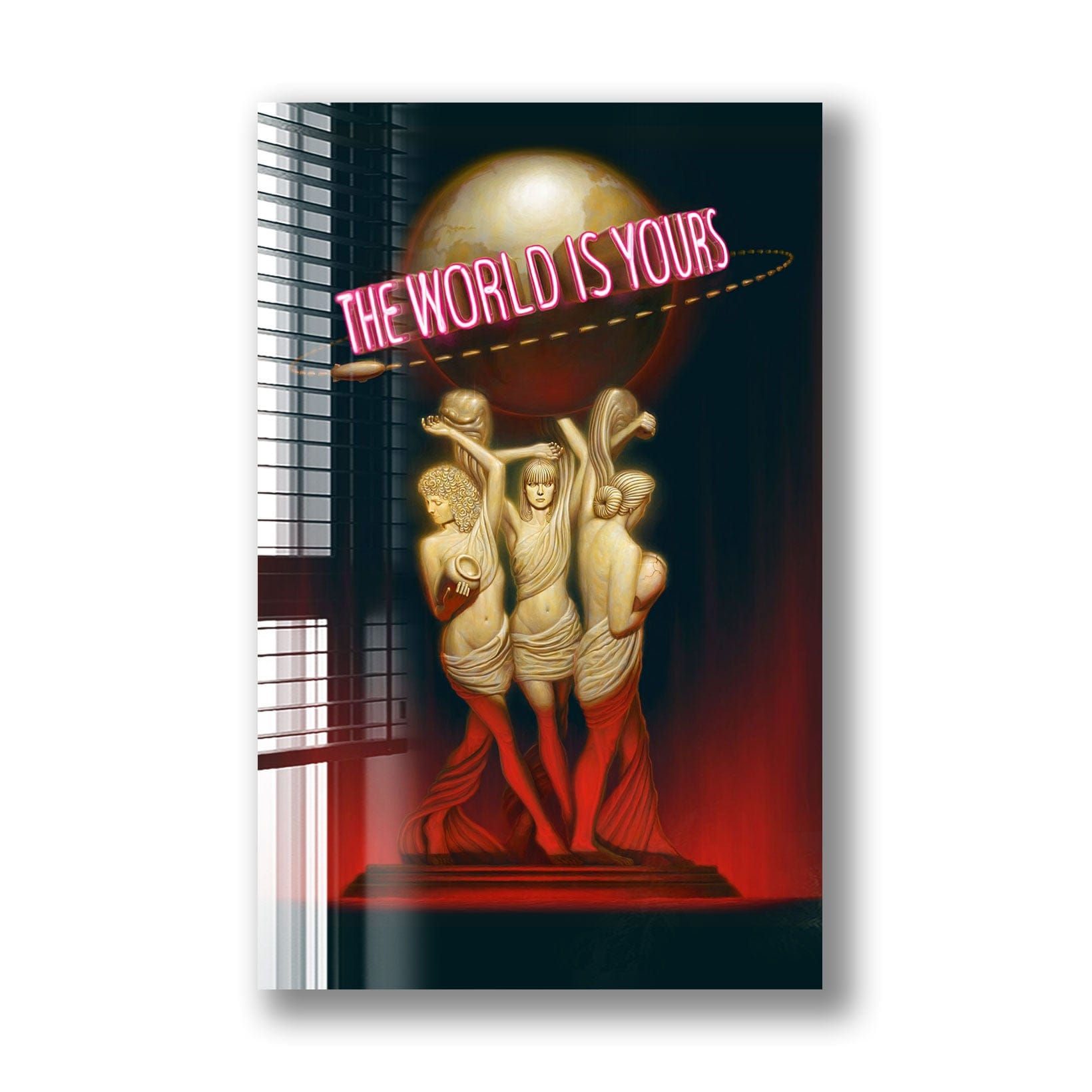 Artronauts Glass Print The World Is Yours - Scarface