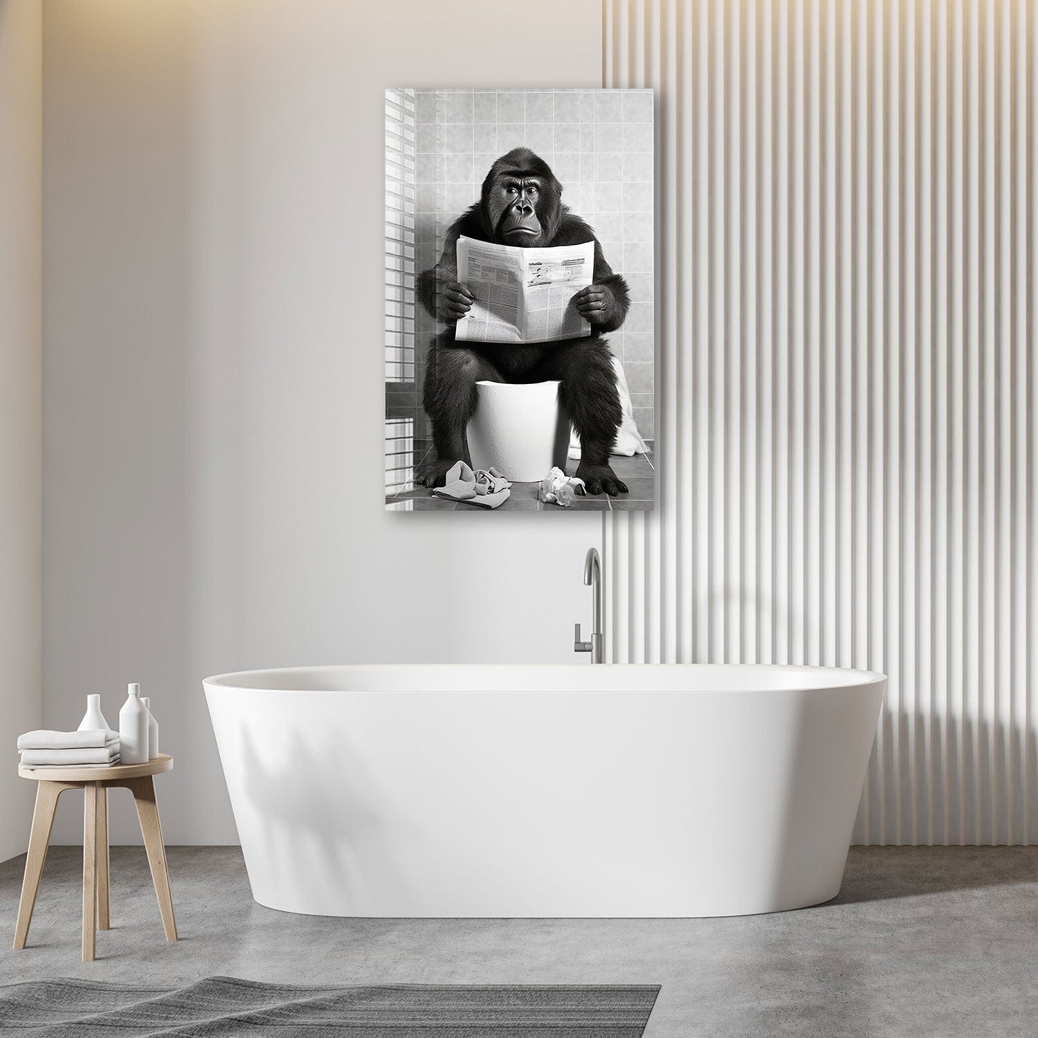 Artronauts Glass Print Toilet Animal Gorilla