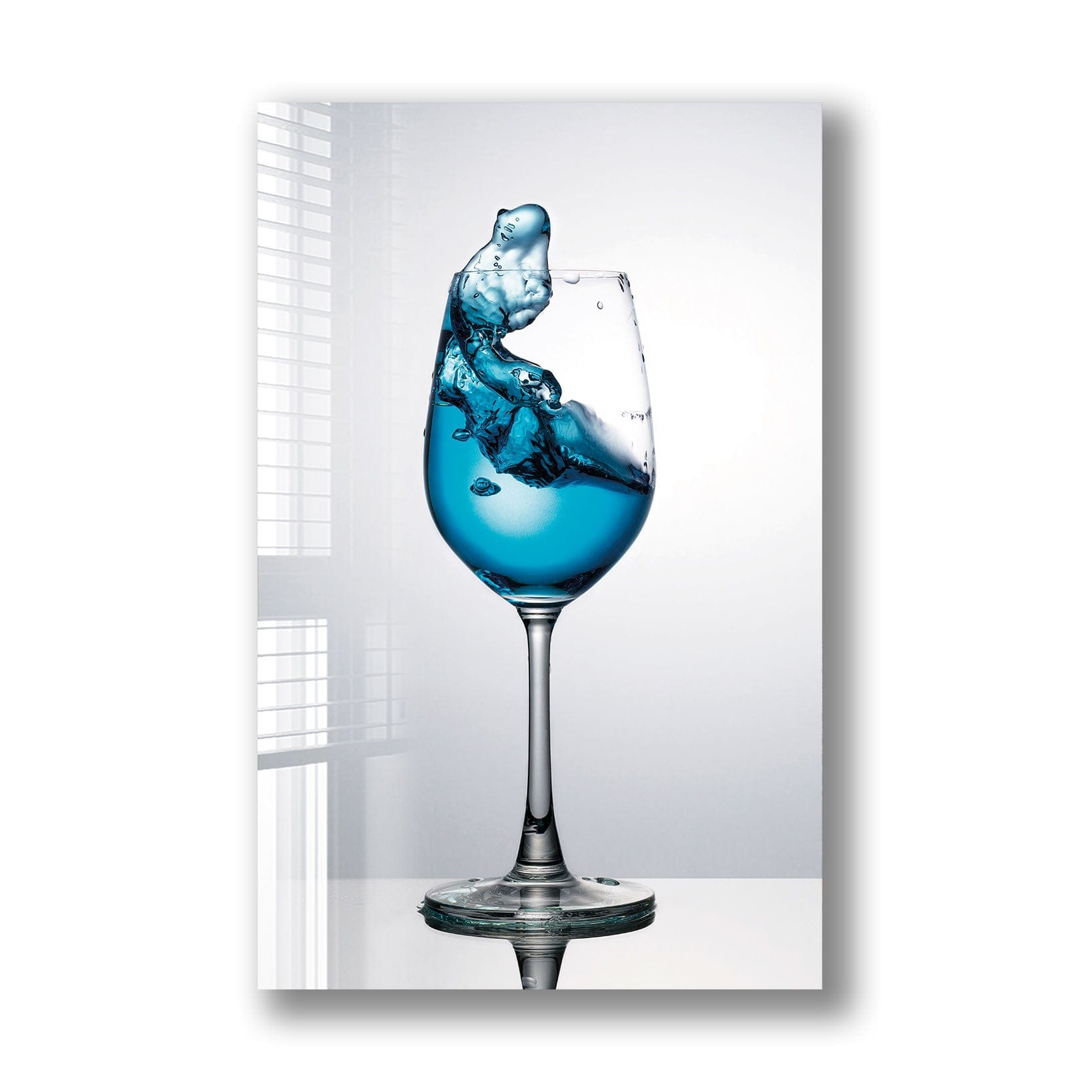 Artronauts Glass Print Blue Cocktail
