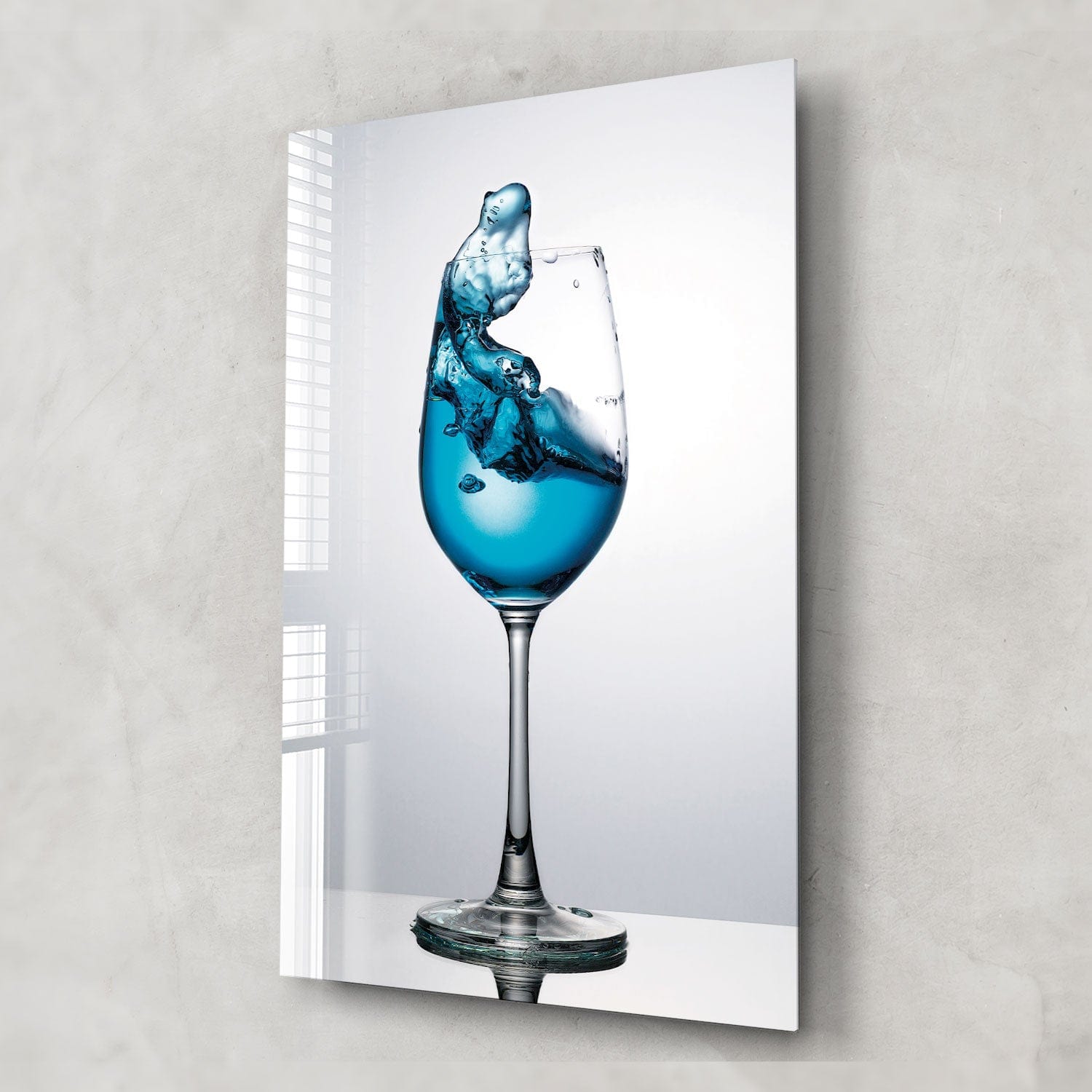 Artronauts Glass Print Blue Cocktail