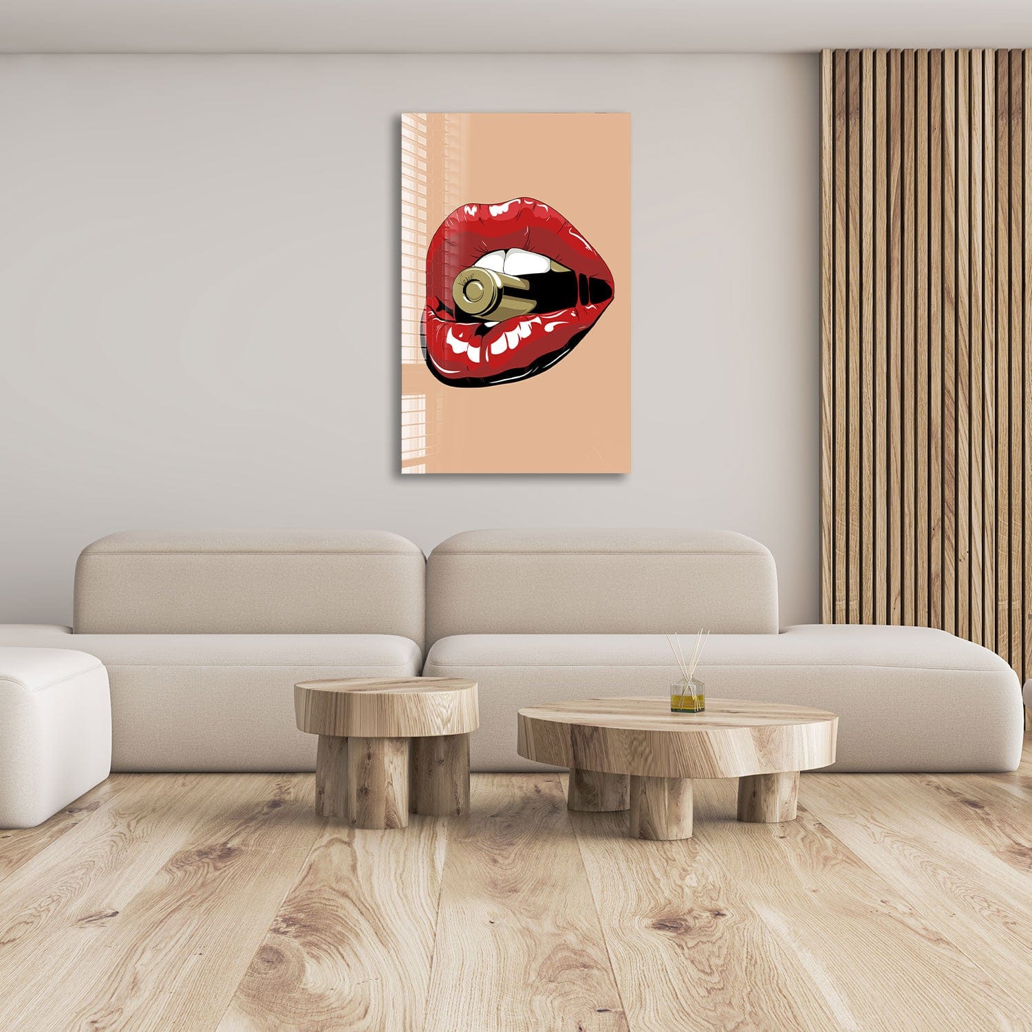 Artronauts Glass Print Hold My Bullet