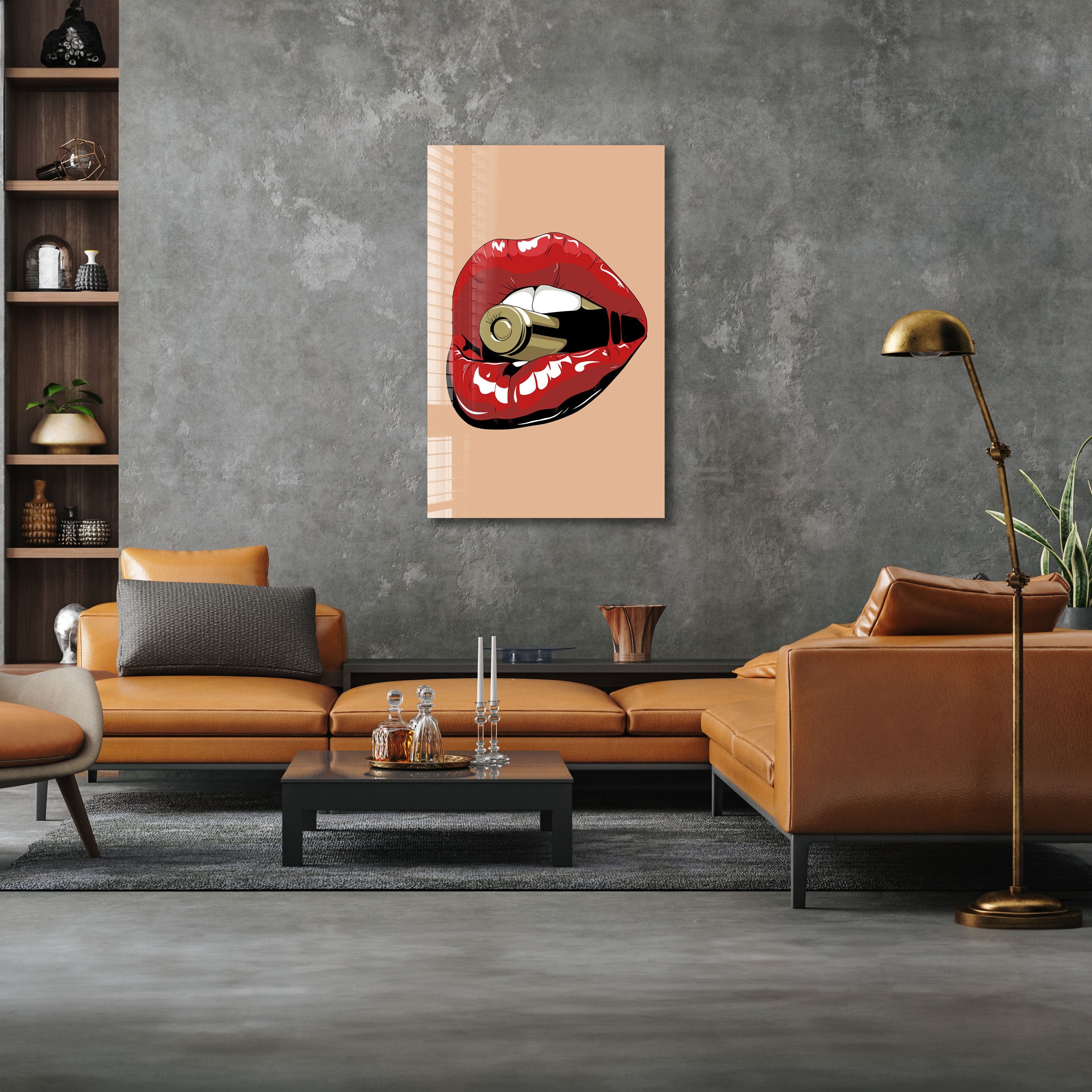 Artronauts Glass Print Hold My Bullet