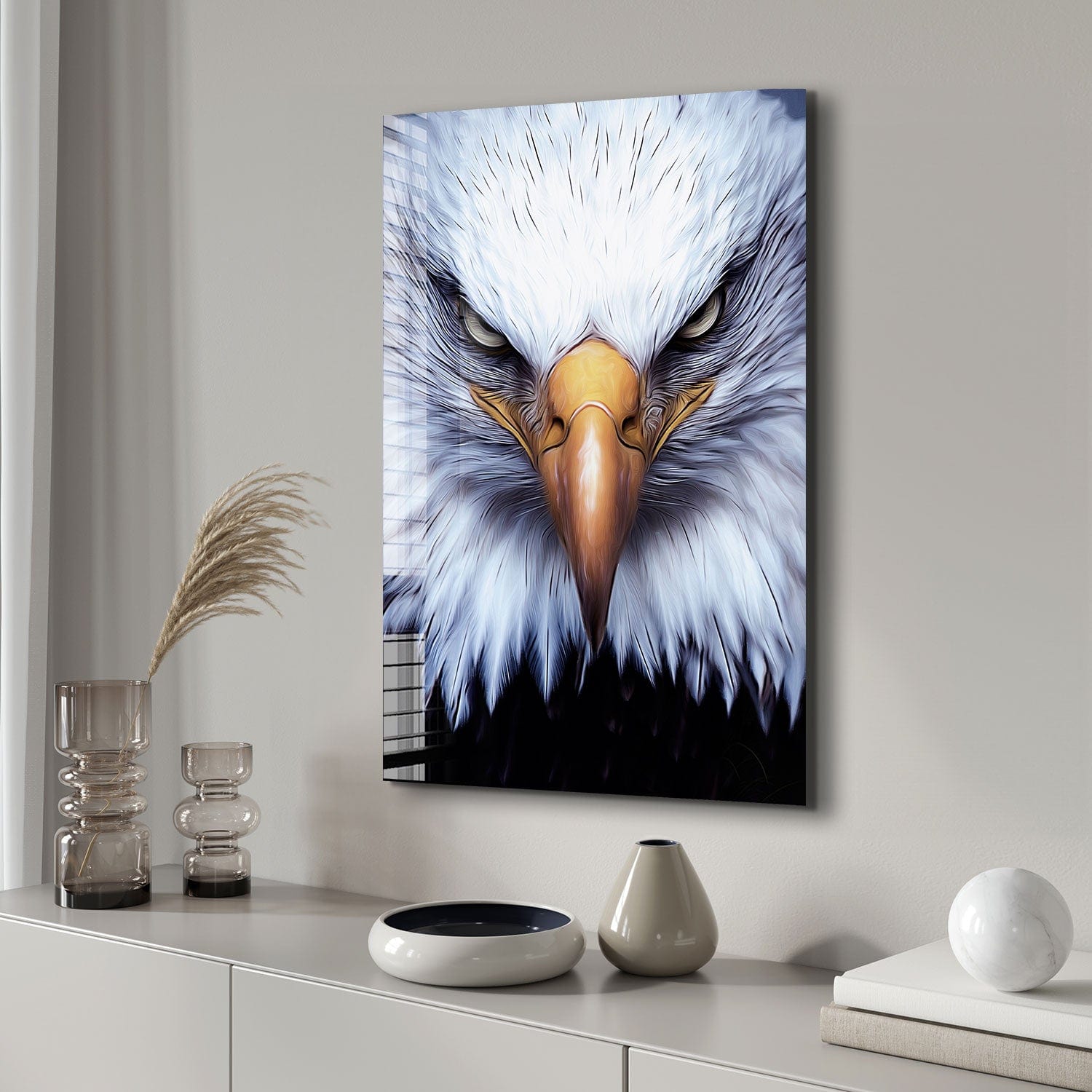 Artronauts Glass Print Hunter Eagle