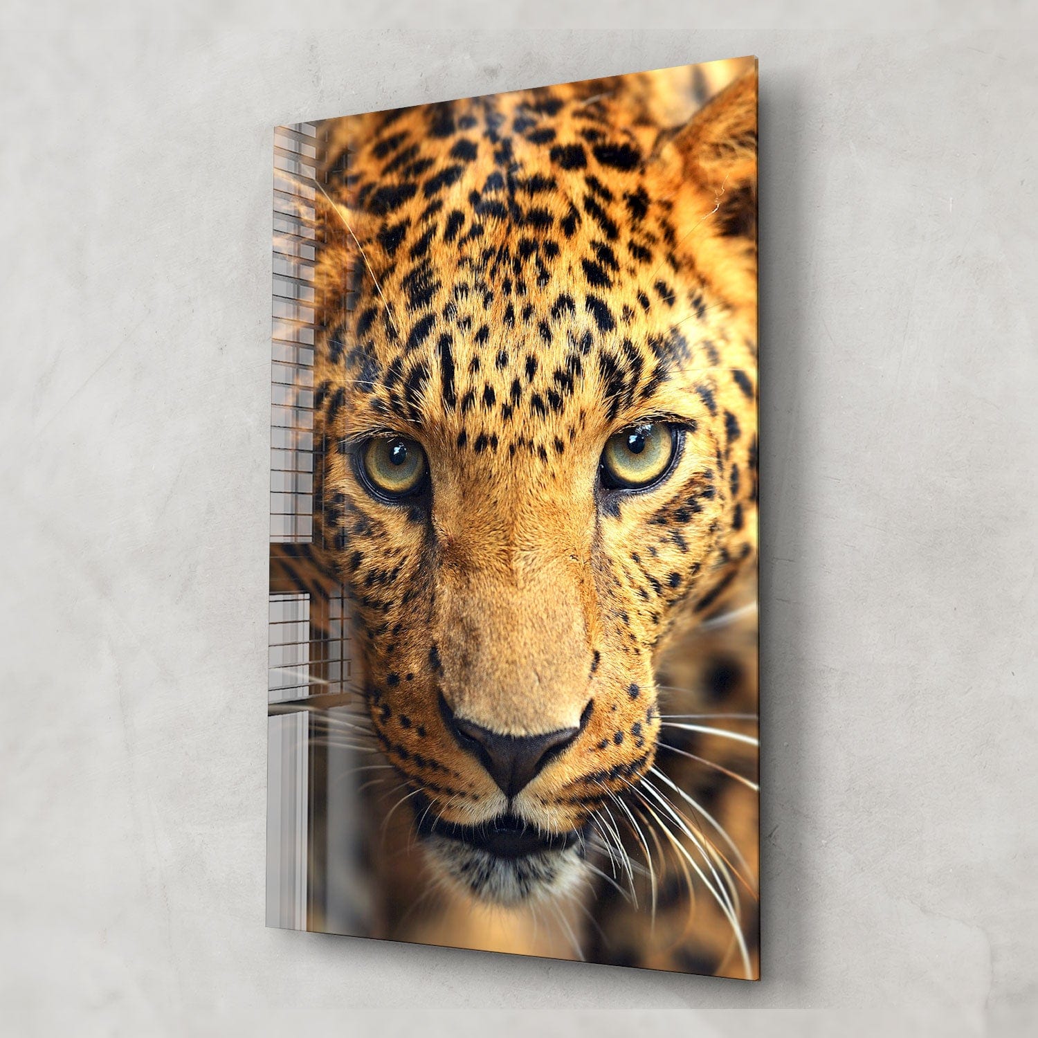 Artronauts Glass Print Hunter Leopard
