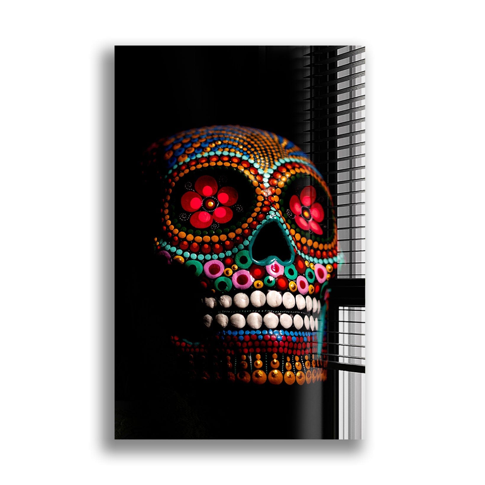 Artronauts Glass Print Calavera Sugar Skull