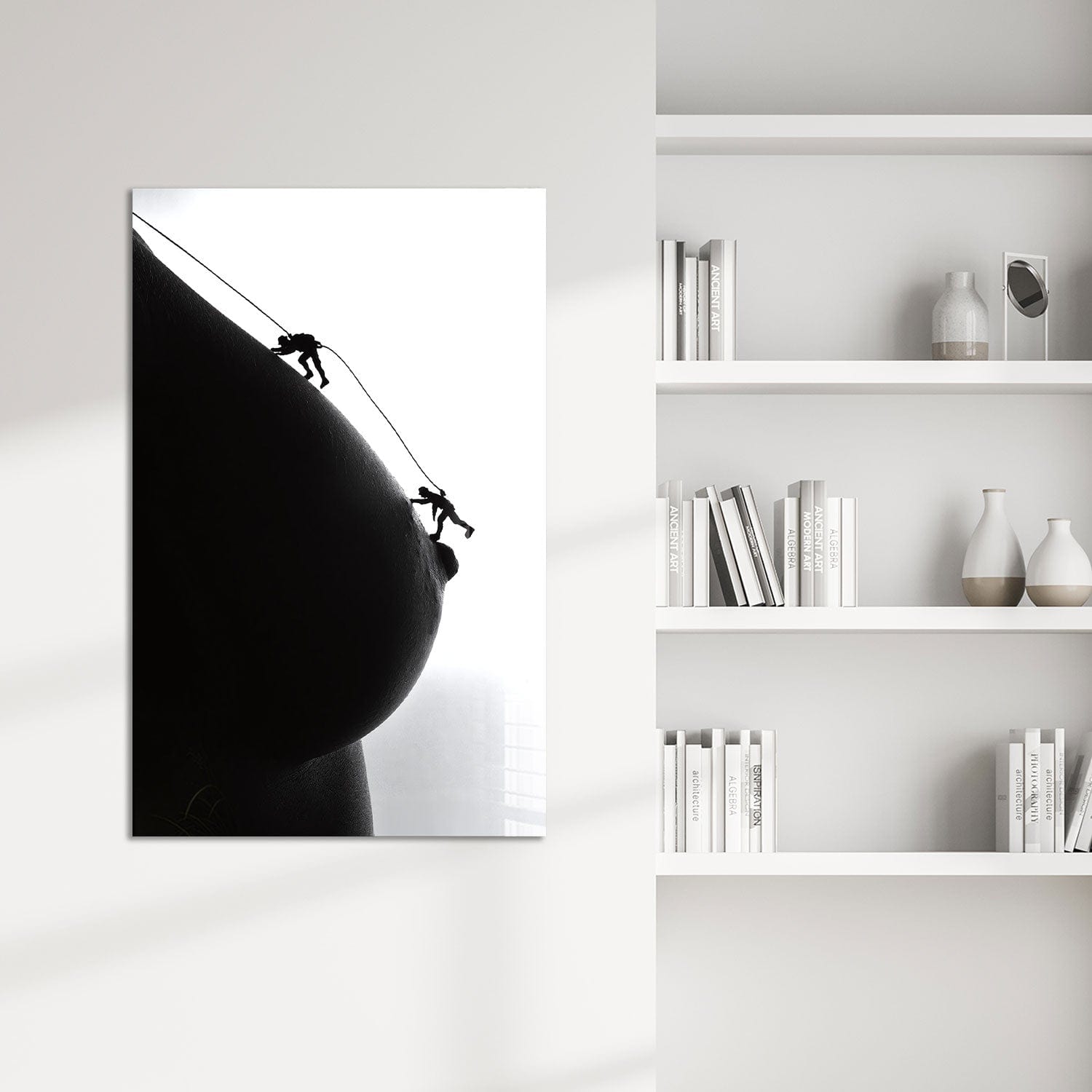 Artronauts Glass Print Climbing The Nipples II