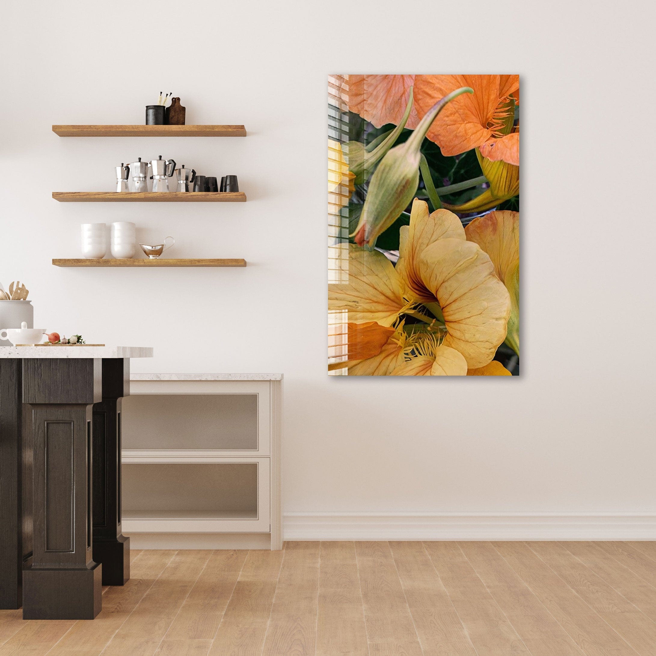 Artronauts Glass Print Courgette Flowers