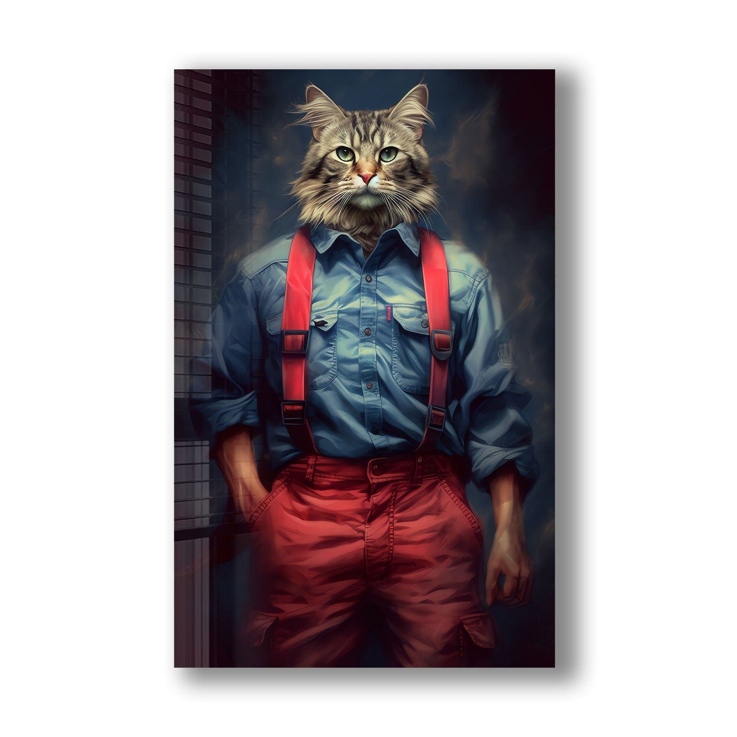 Artronauts Glass Print Mr. Cat - Tempered Glass Wall Art