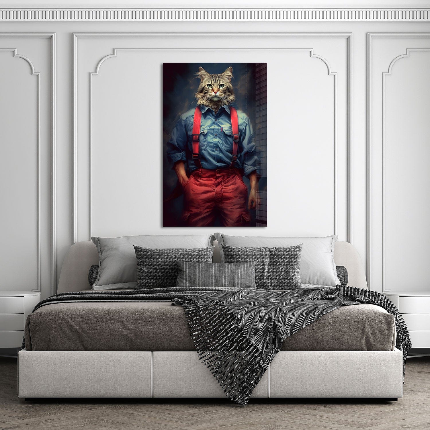 Artronauts Glass Print Mr. Cat - Tempered Glass Wall Art