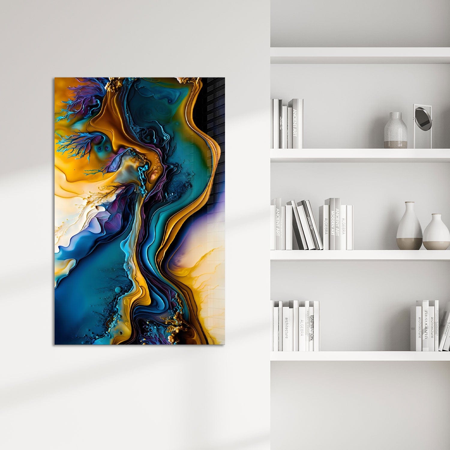 Artronauts Glass Print Abstract Veins - Tempered Glass Wall Art