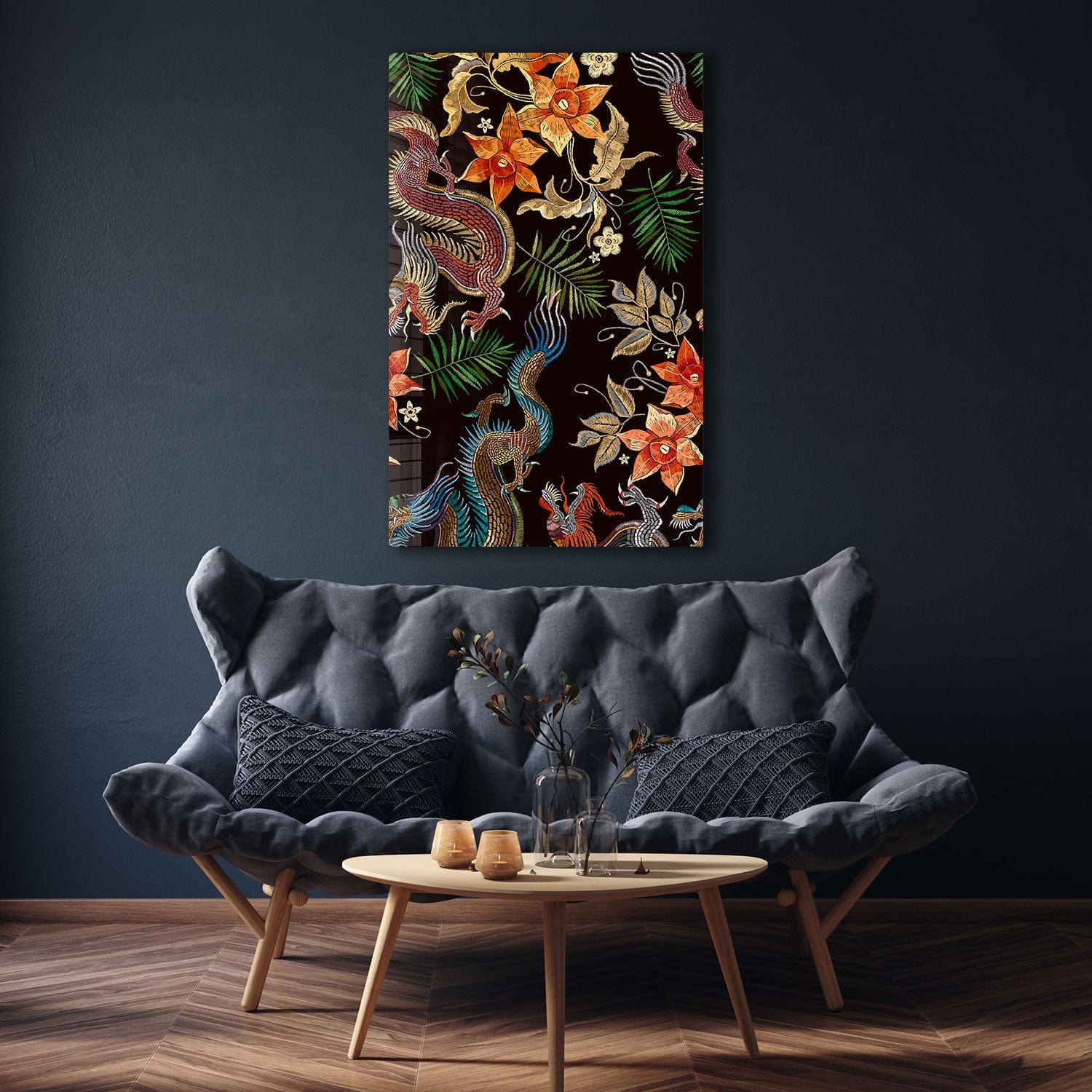 Artronauts Glass Print Japanese Strength Art - Tempered Glass Wall Art