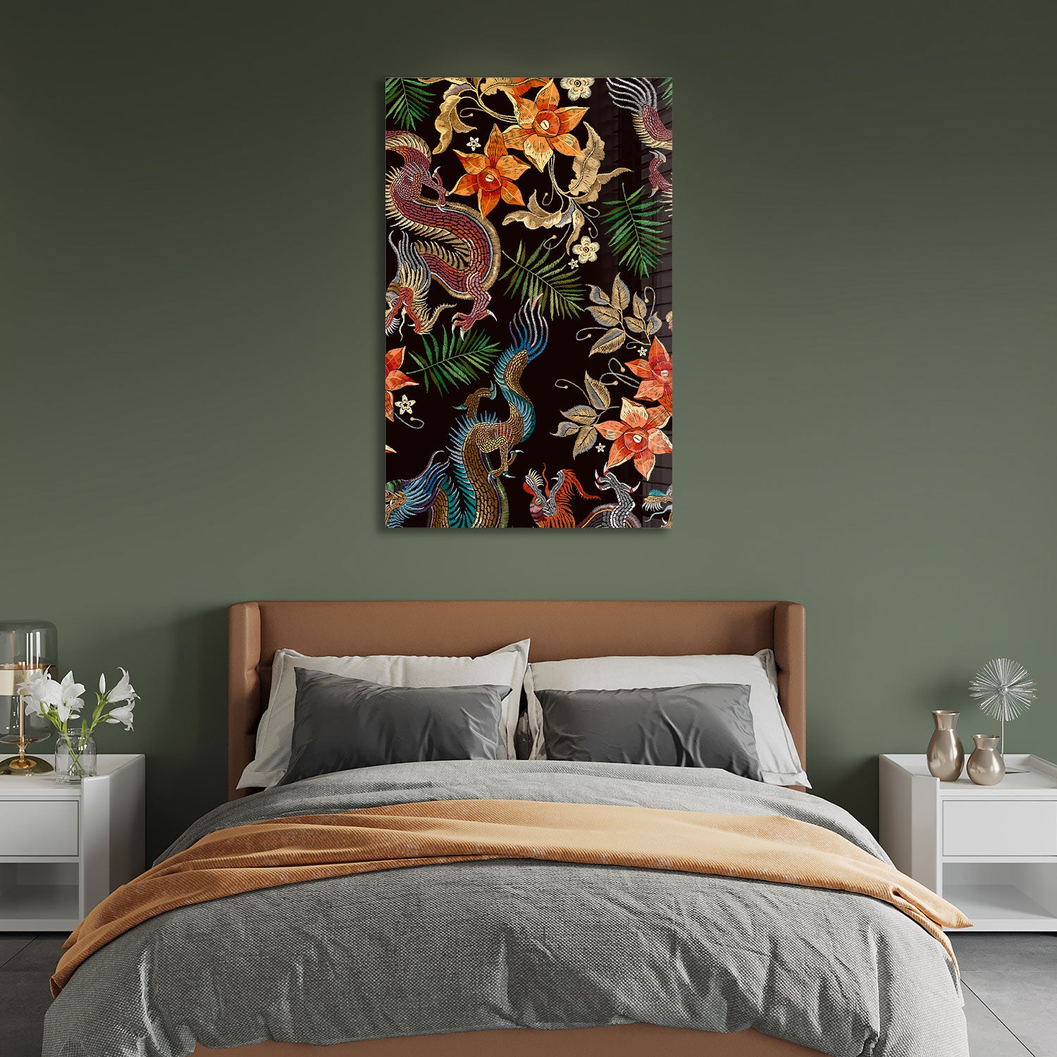 Japanese Strength Art - Tempered Glass Wall Art