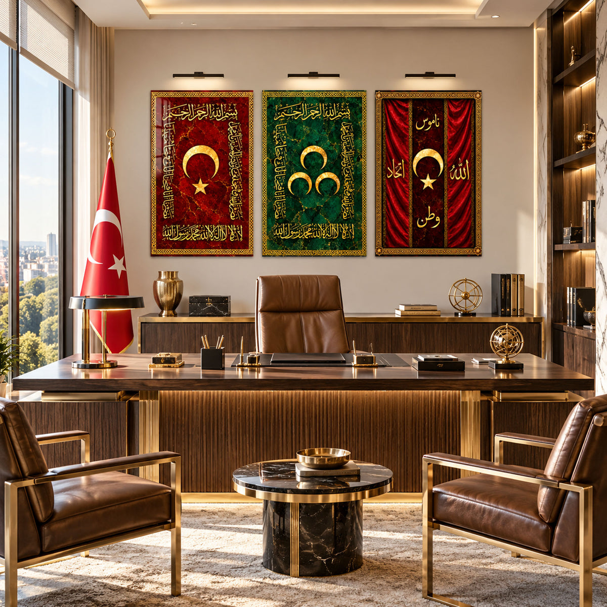 Golden Crescent Calligraphy lifestyle view