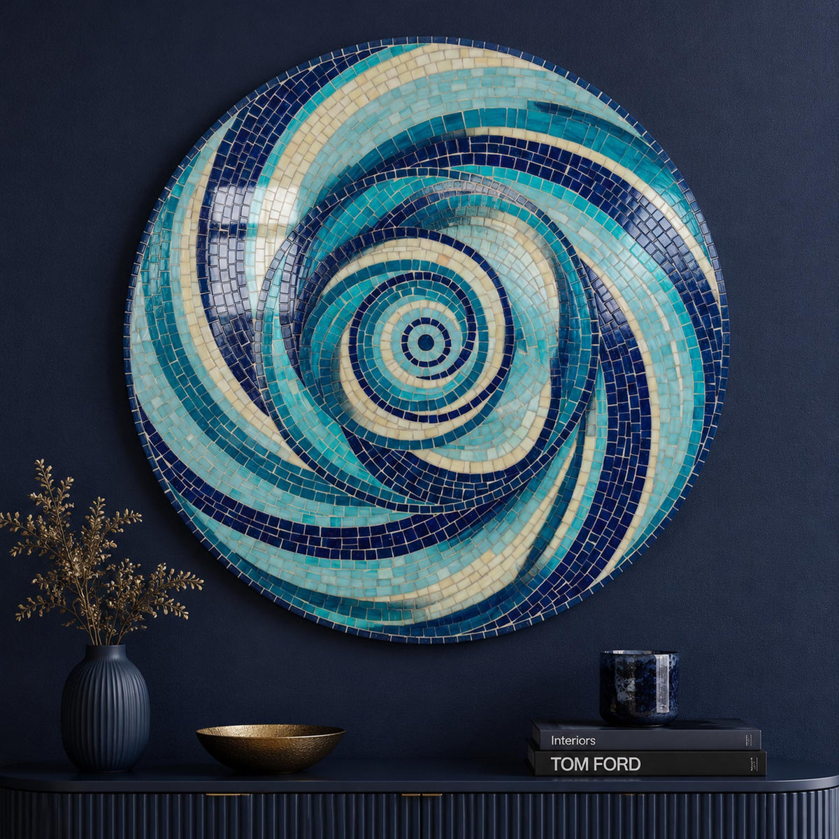 Ocean Spiral in a modern room