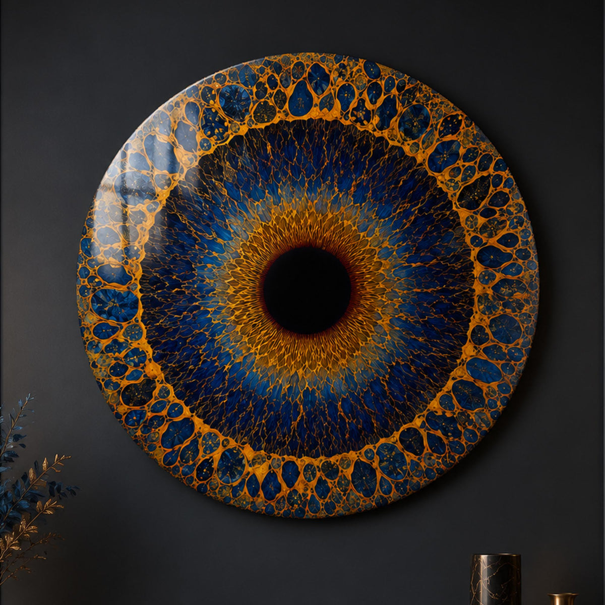 Gilded Iris in a modern room