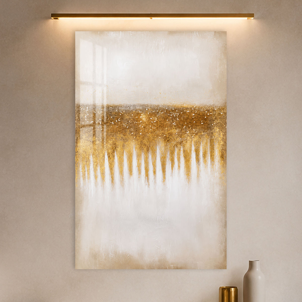Golden Horizon in a modern room