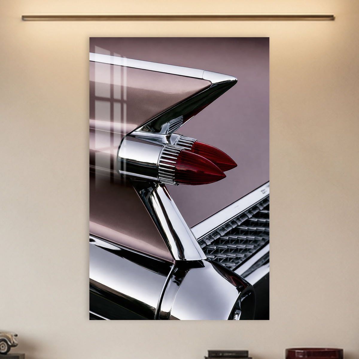 Chrome Tailfin in a modern room