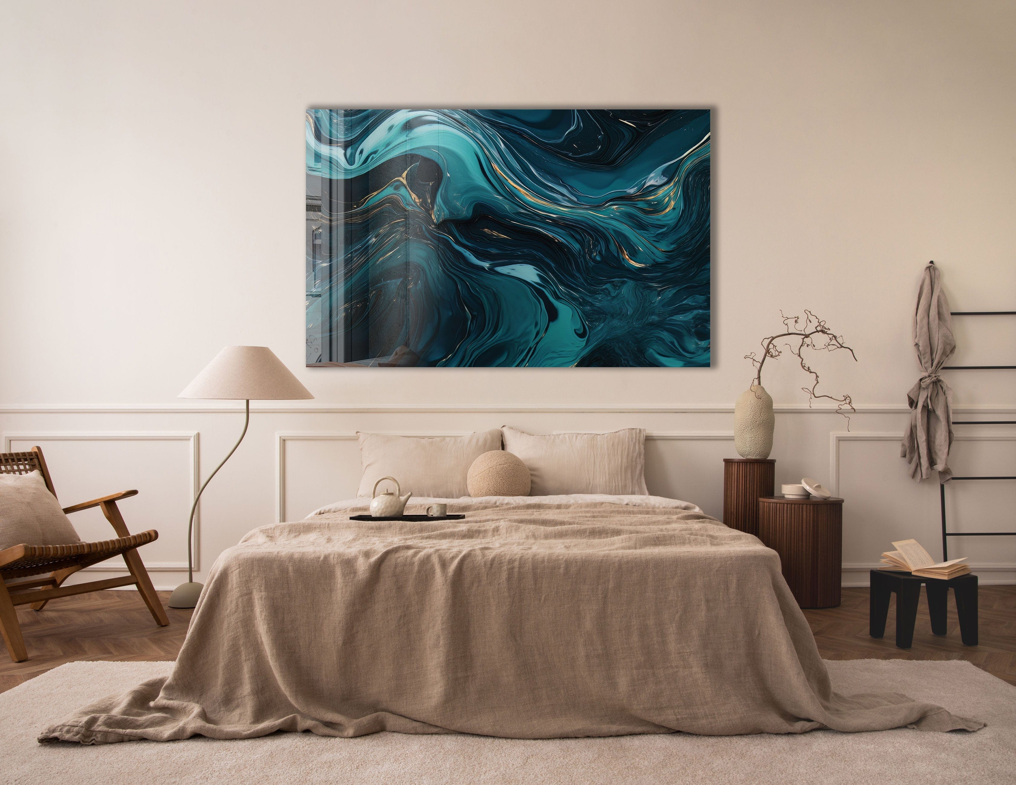 Artronauts Glass Print Wave Abstract
