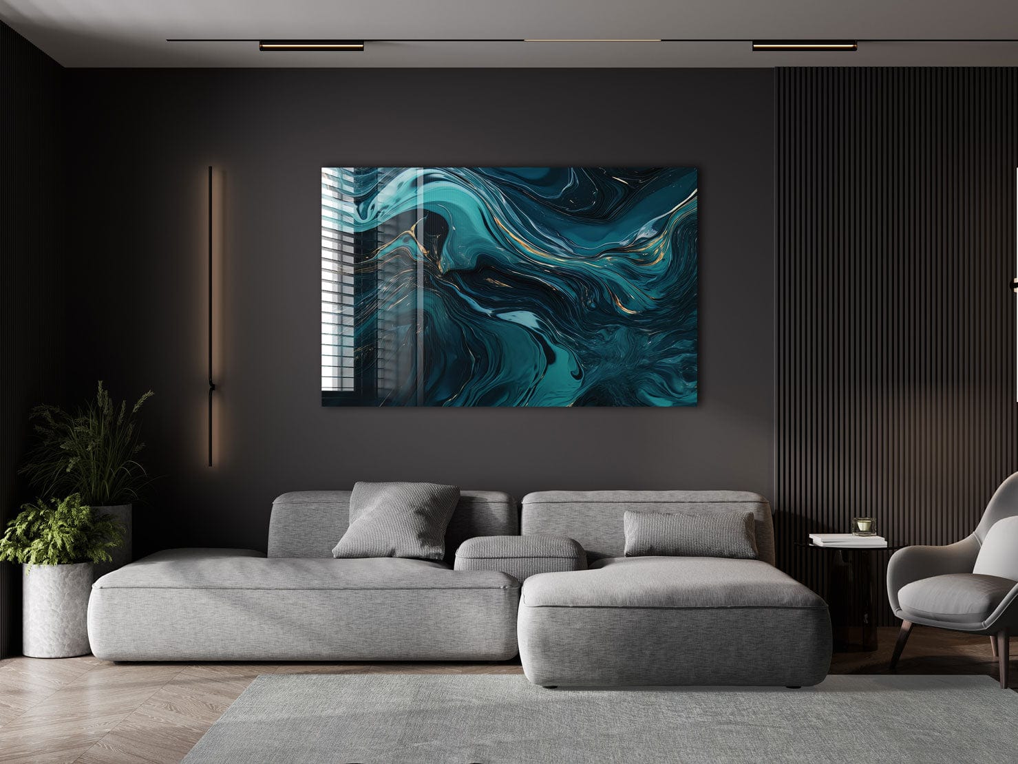 Artronauts Glass Print Wave Abstract
