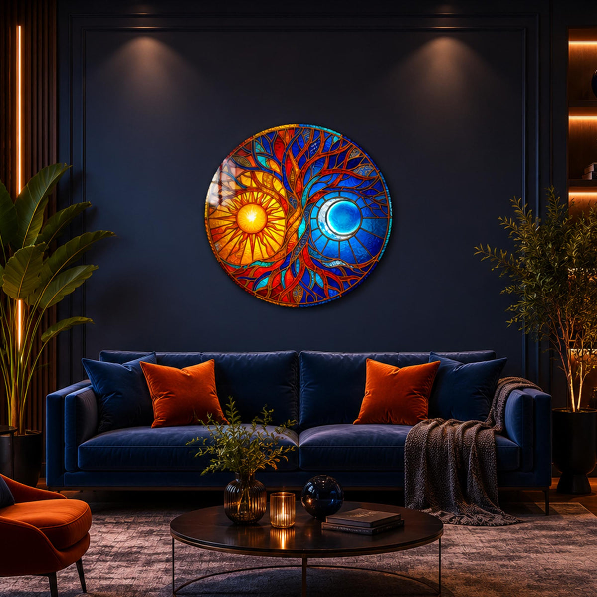 Celestial Tree Of Light — tempered glass, ultra HD print, ready to hang